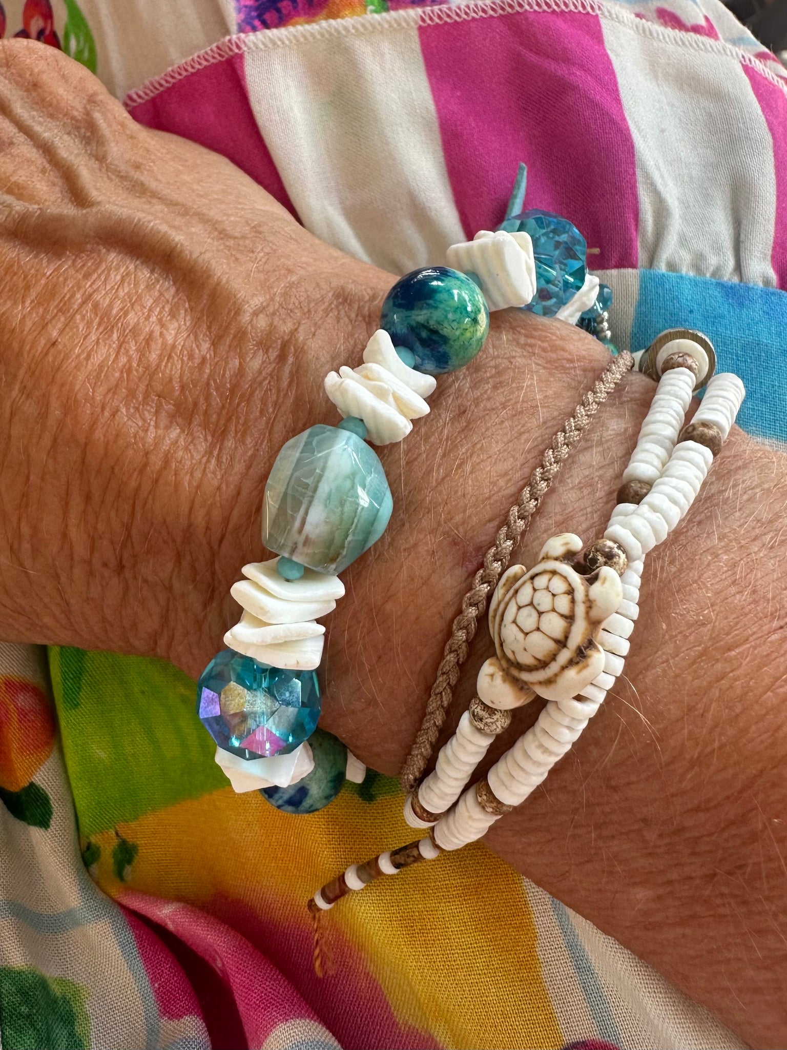 Beach Capri Shell Stone Bracelet