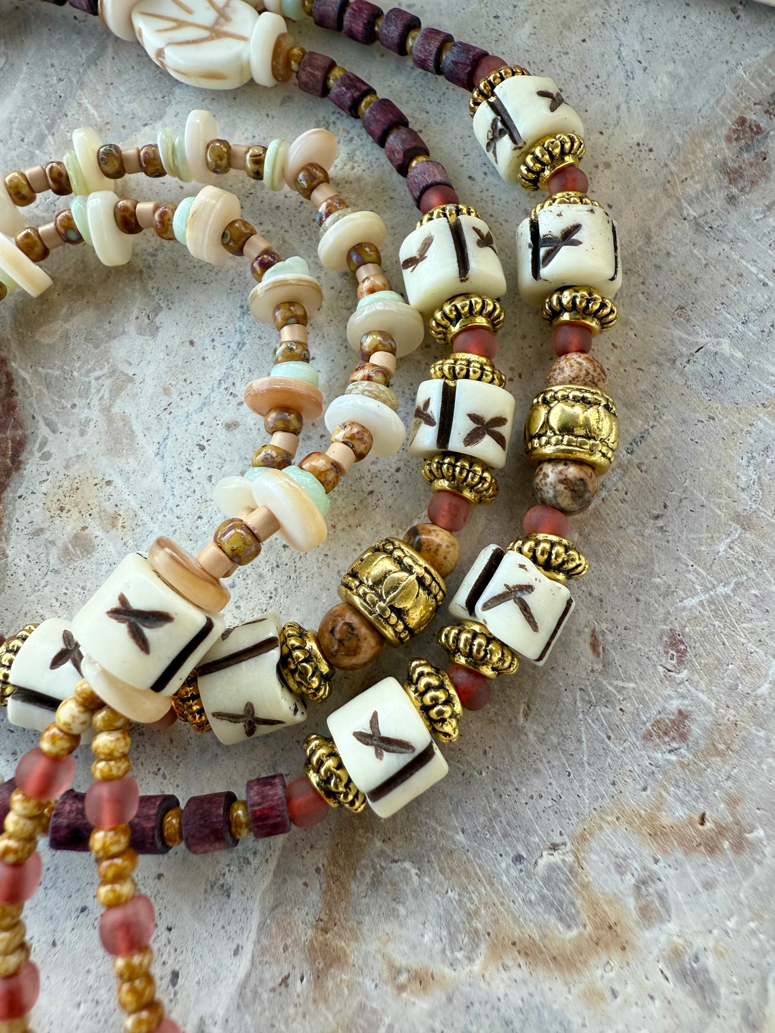 Brown Shell Bohemian Necklace