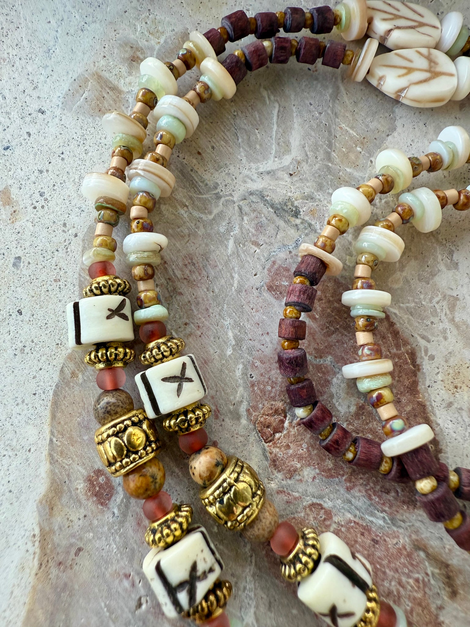 Brown Shell Bohemian Necklace