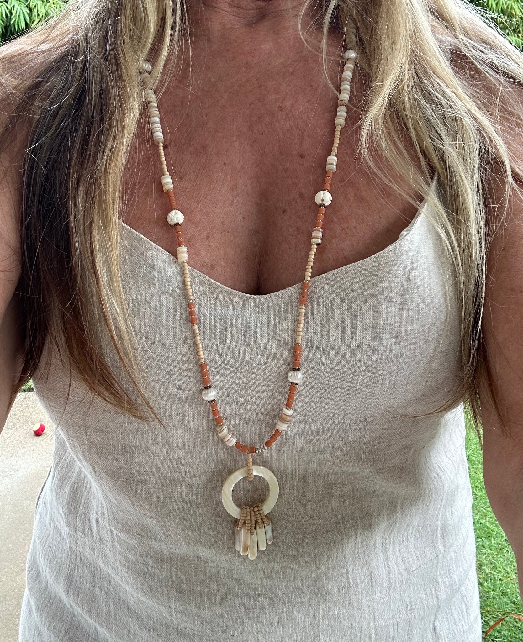 Beachie Boho Shell Charm Necklace