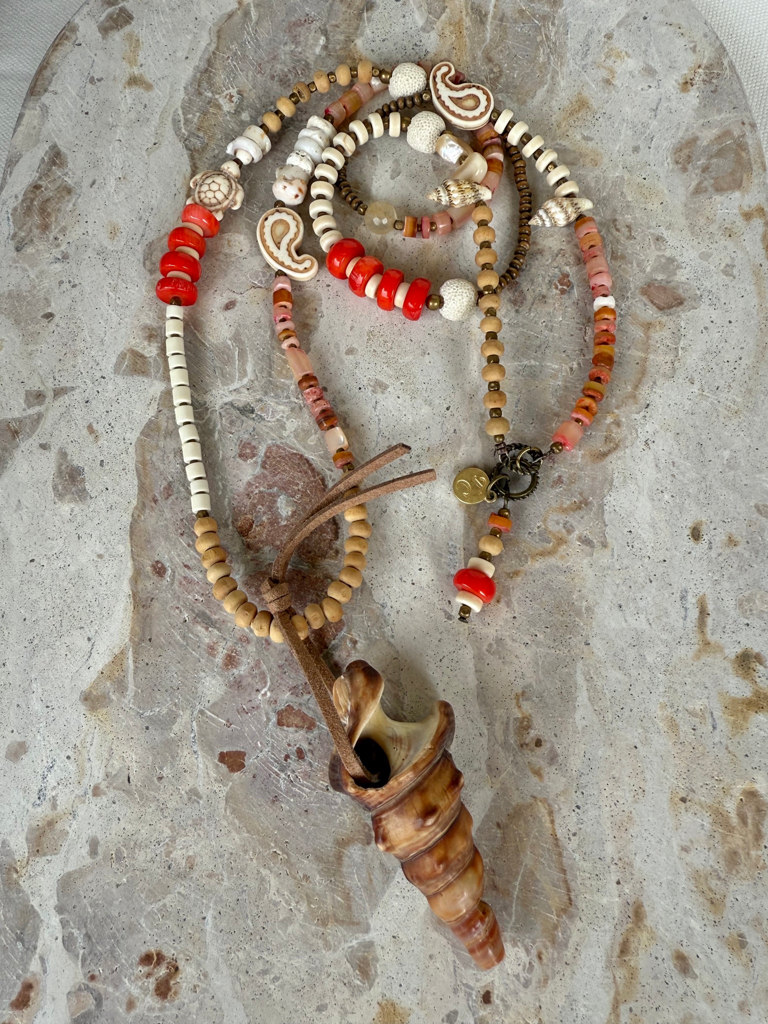 Islander Red Shell Necklace
