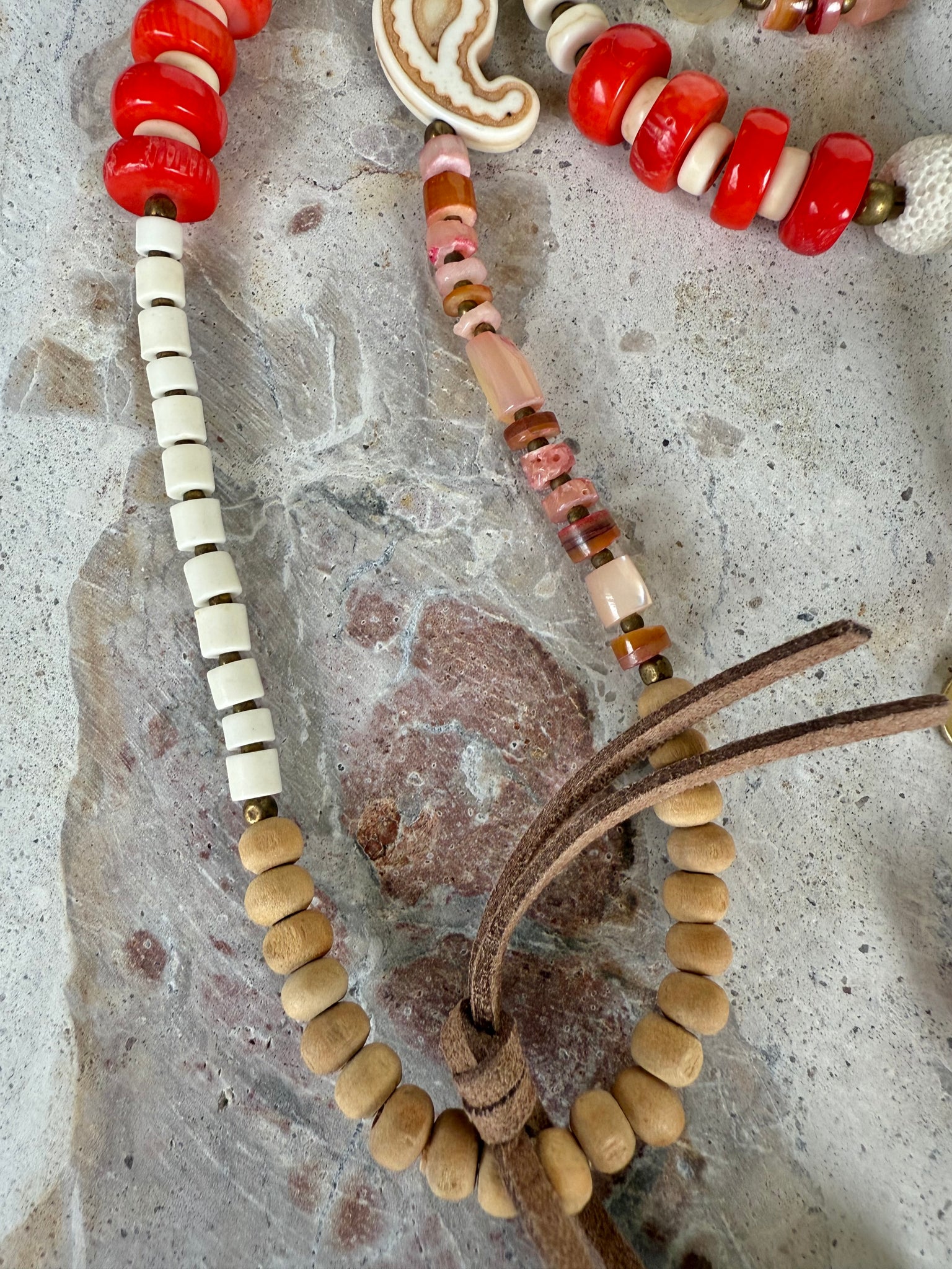 Islander Red Shell Necklace