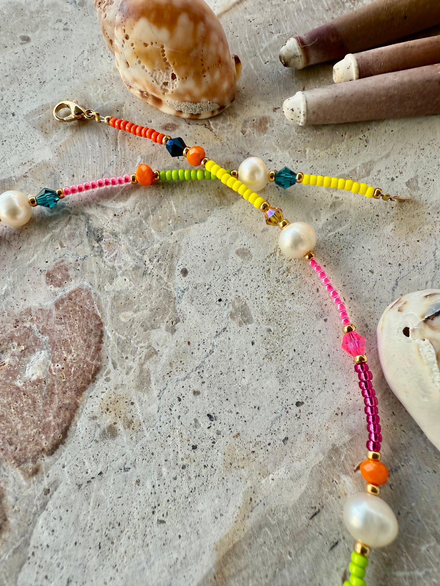 Hippy Seed Bead Necklace