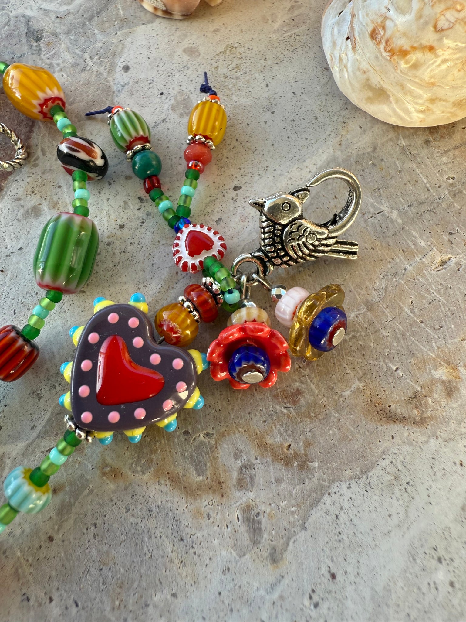 African Glass Fun Boho Bracelet