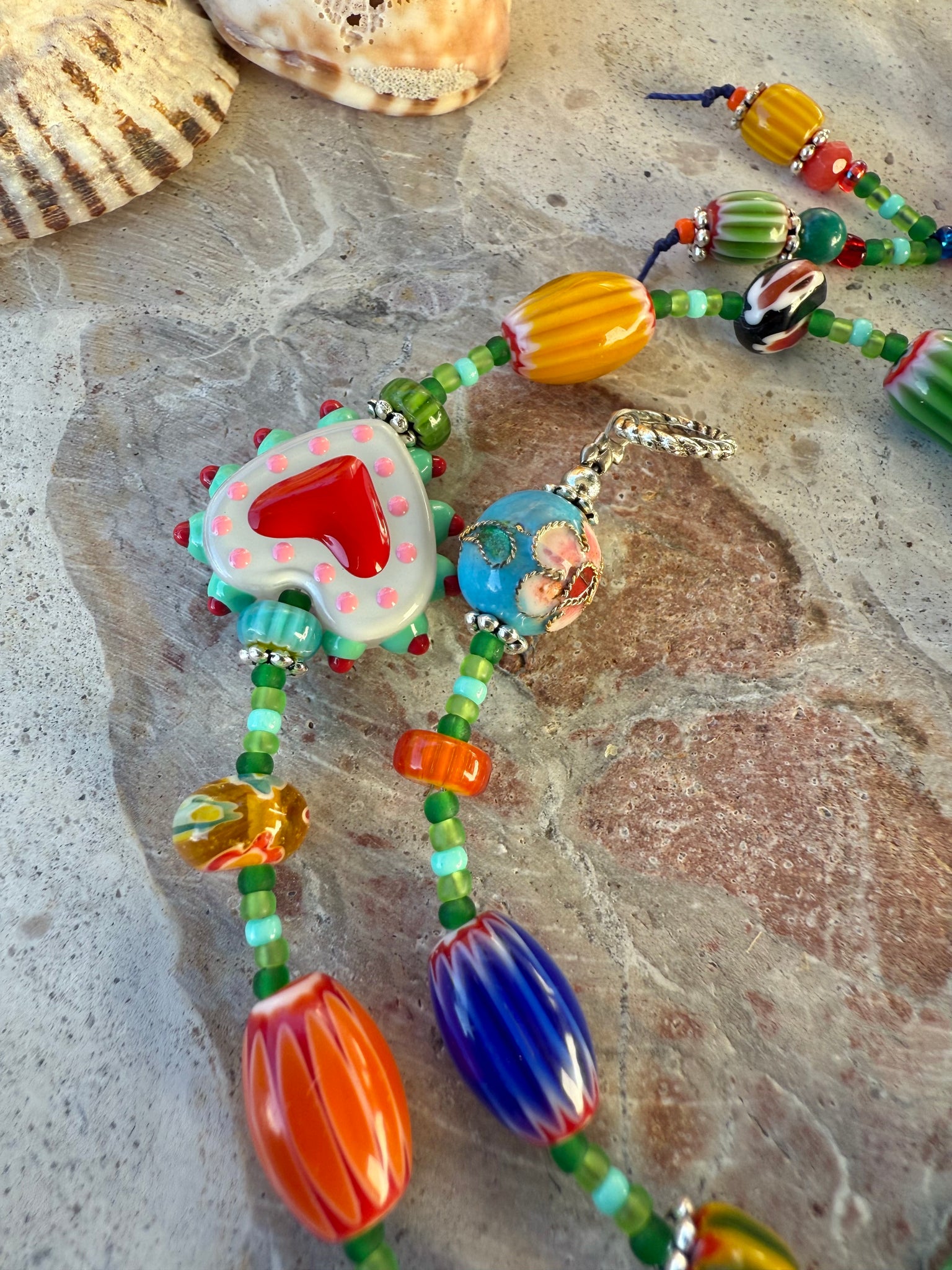 African Glass Fun Boho Bracelet