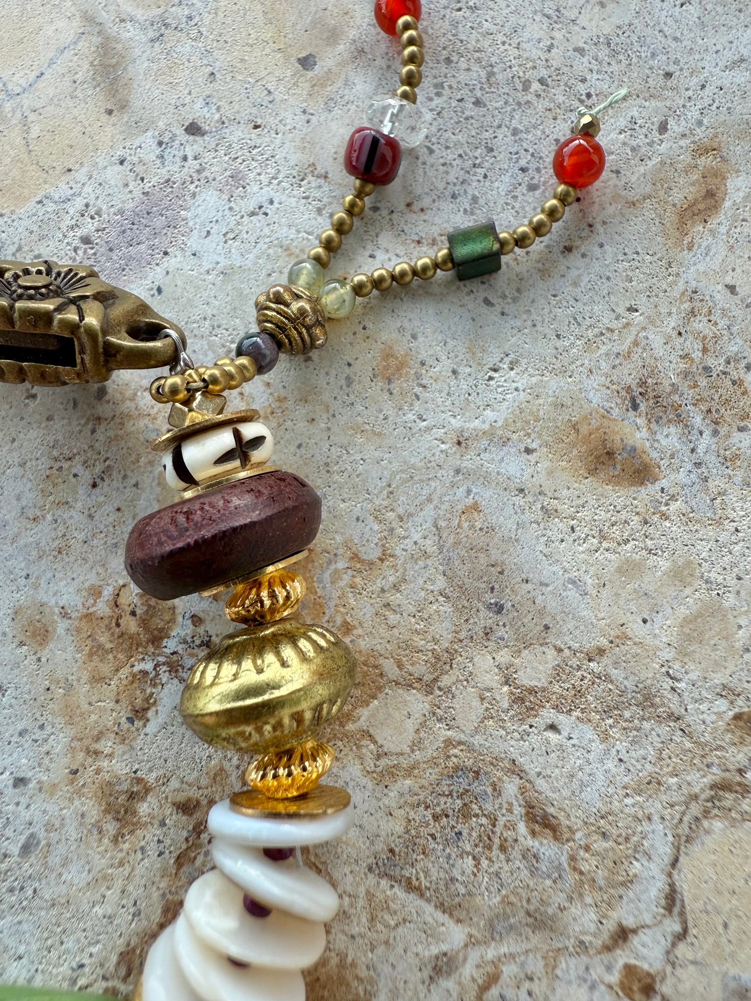 African Leopard Stone Bracelet
