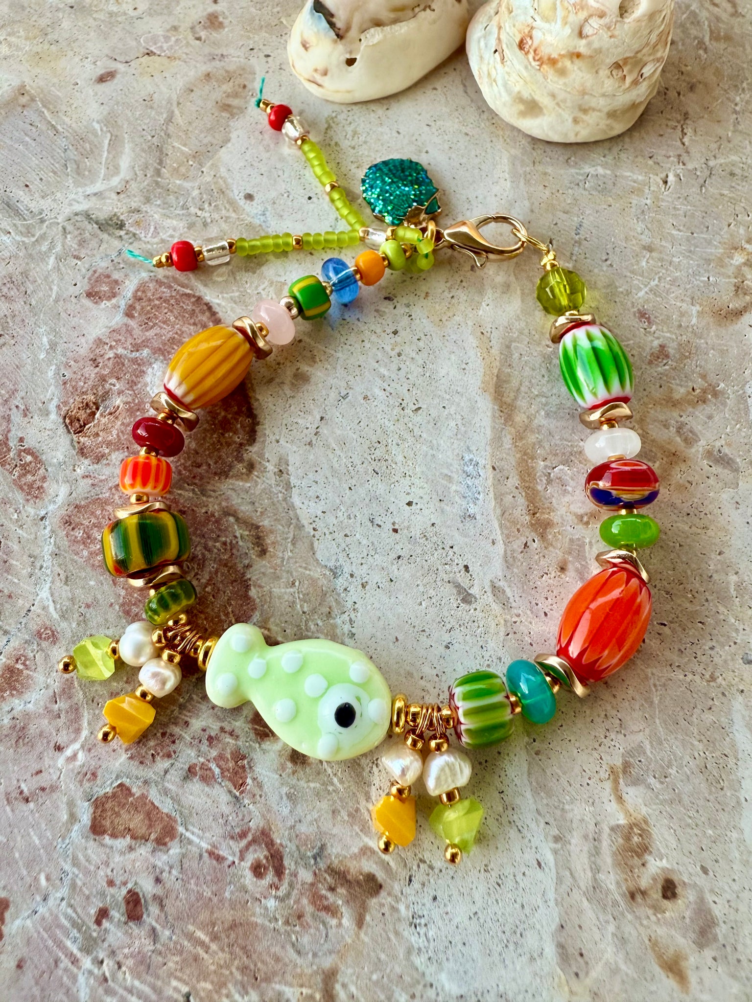 Sunday Sunshine Beaded Bracelet