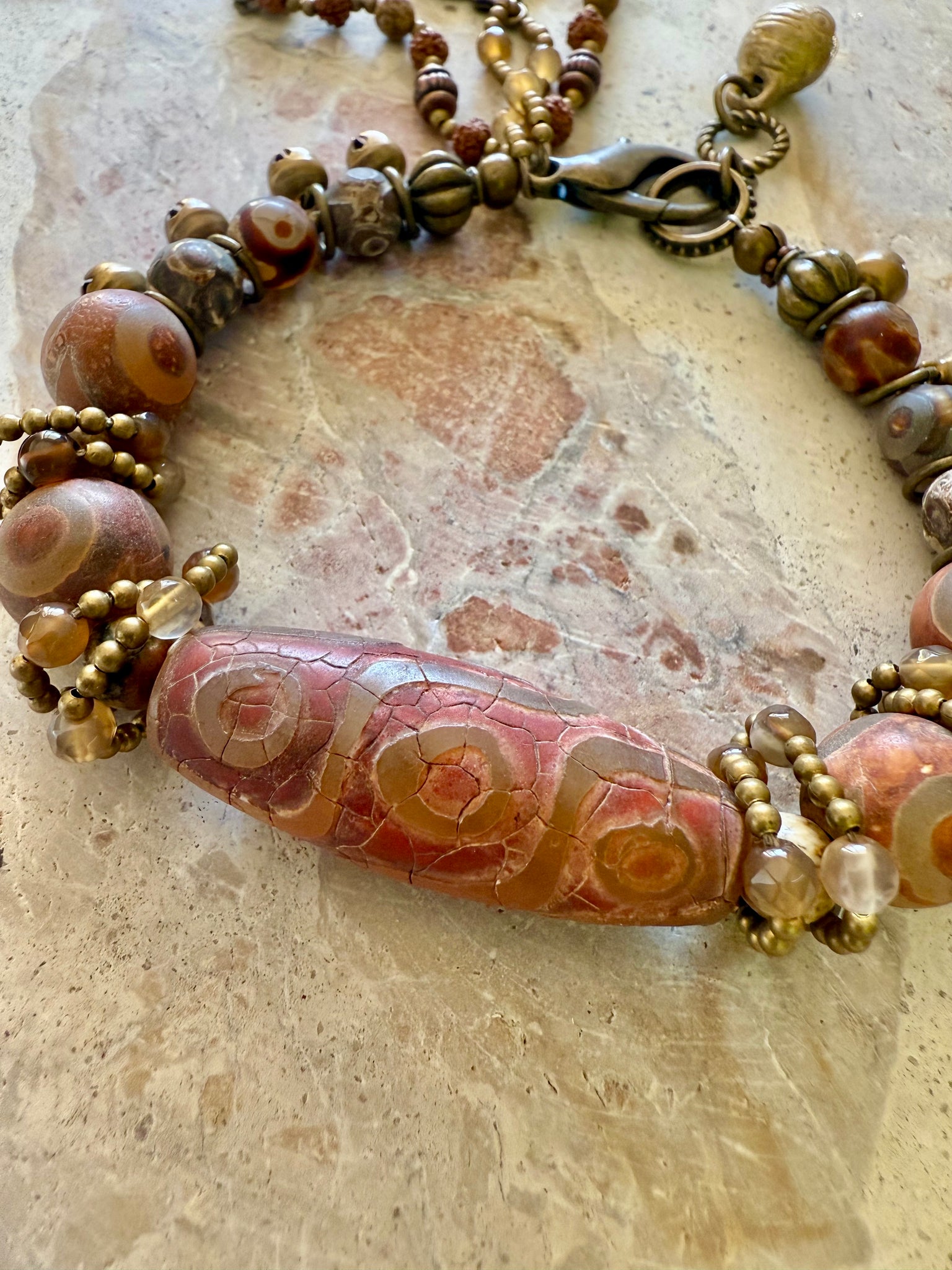 Tibetan Three Eye Stone Luck & Protection Bracelet