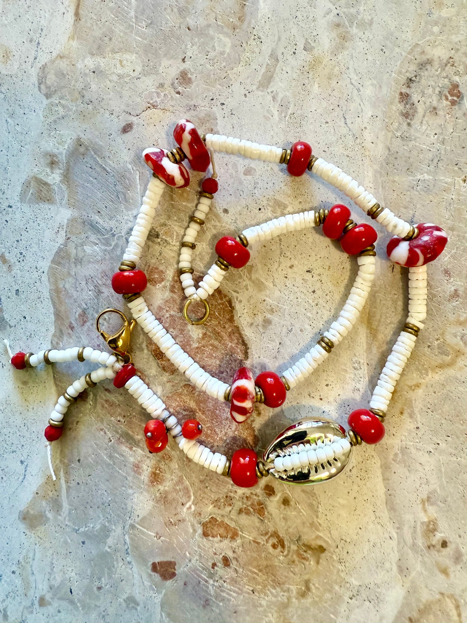 Amalfi Coast Cowrie Shell Bracelet