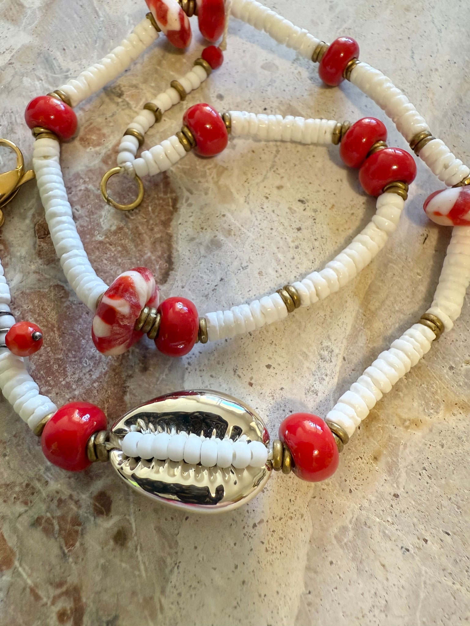 Amalfi Coast Cowrie Shell Bracelet
