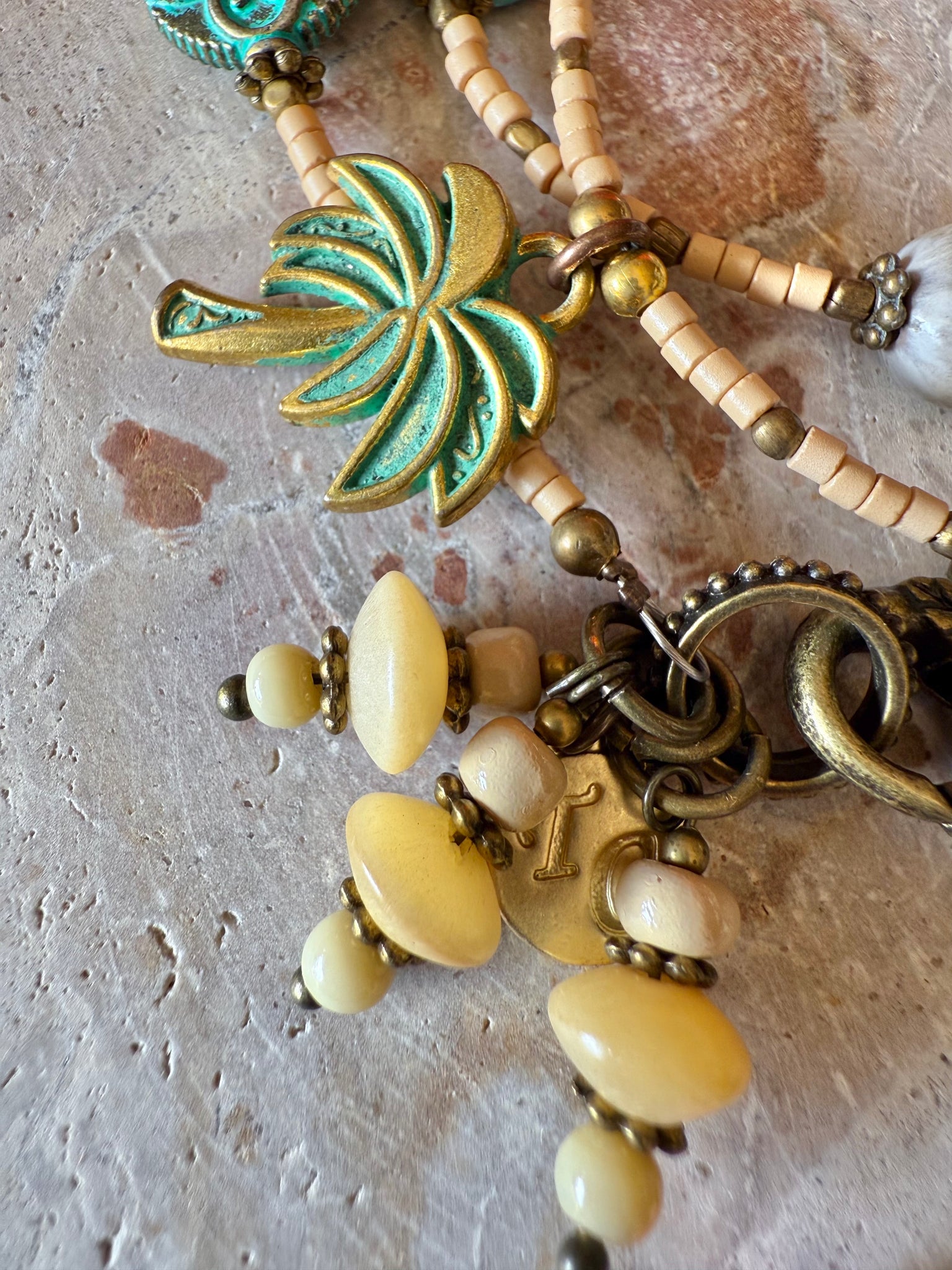 Shell Charm Boho Wrap Bracelet