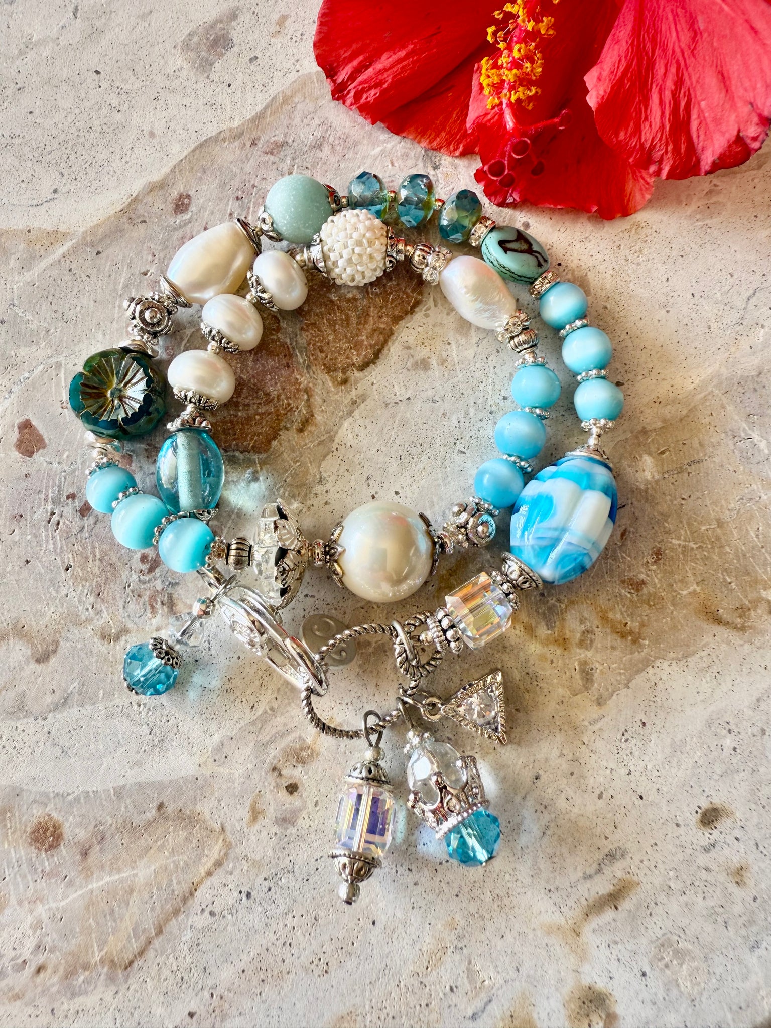 Murano Glass Pearl Bracelet