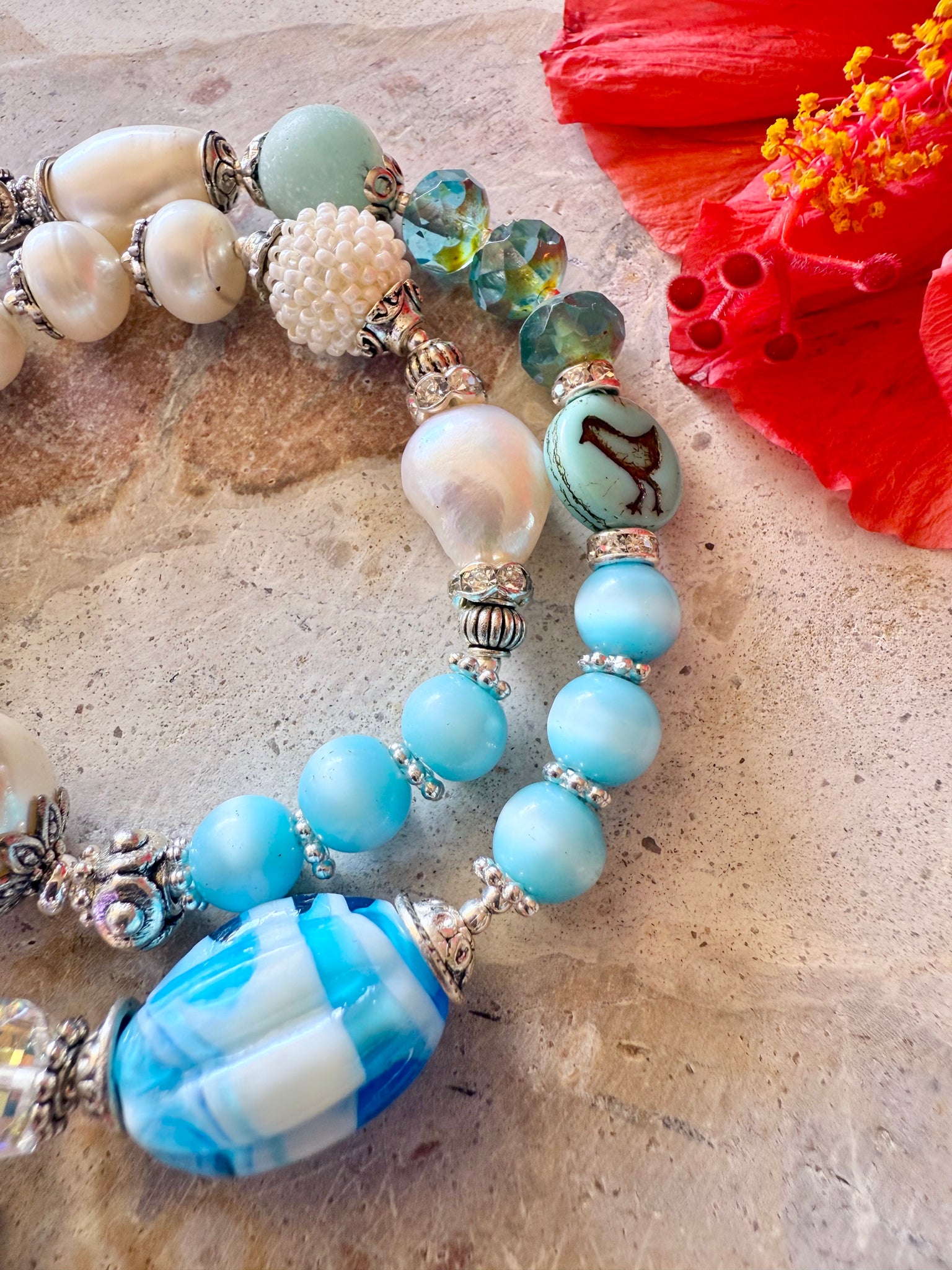 Murano Glass Pearl Bracelet