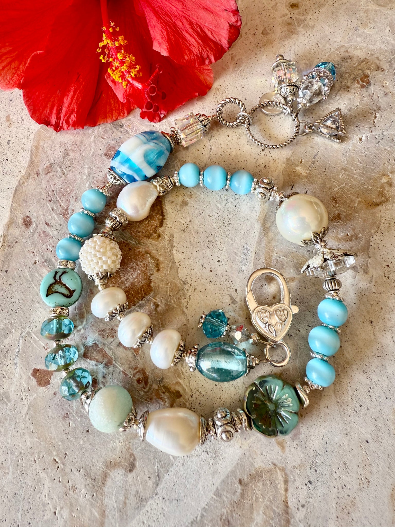Murano Glass Pearl Bracelet