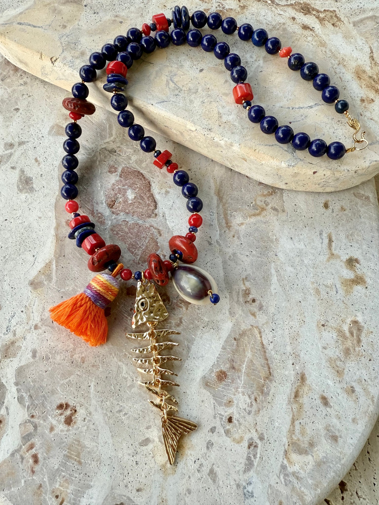 Amalfi Red Shell Necklace