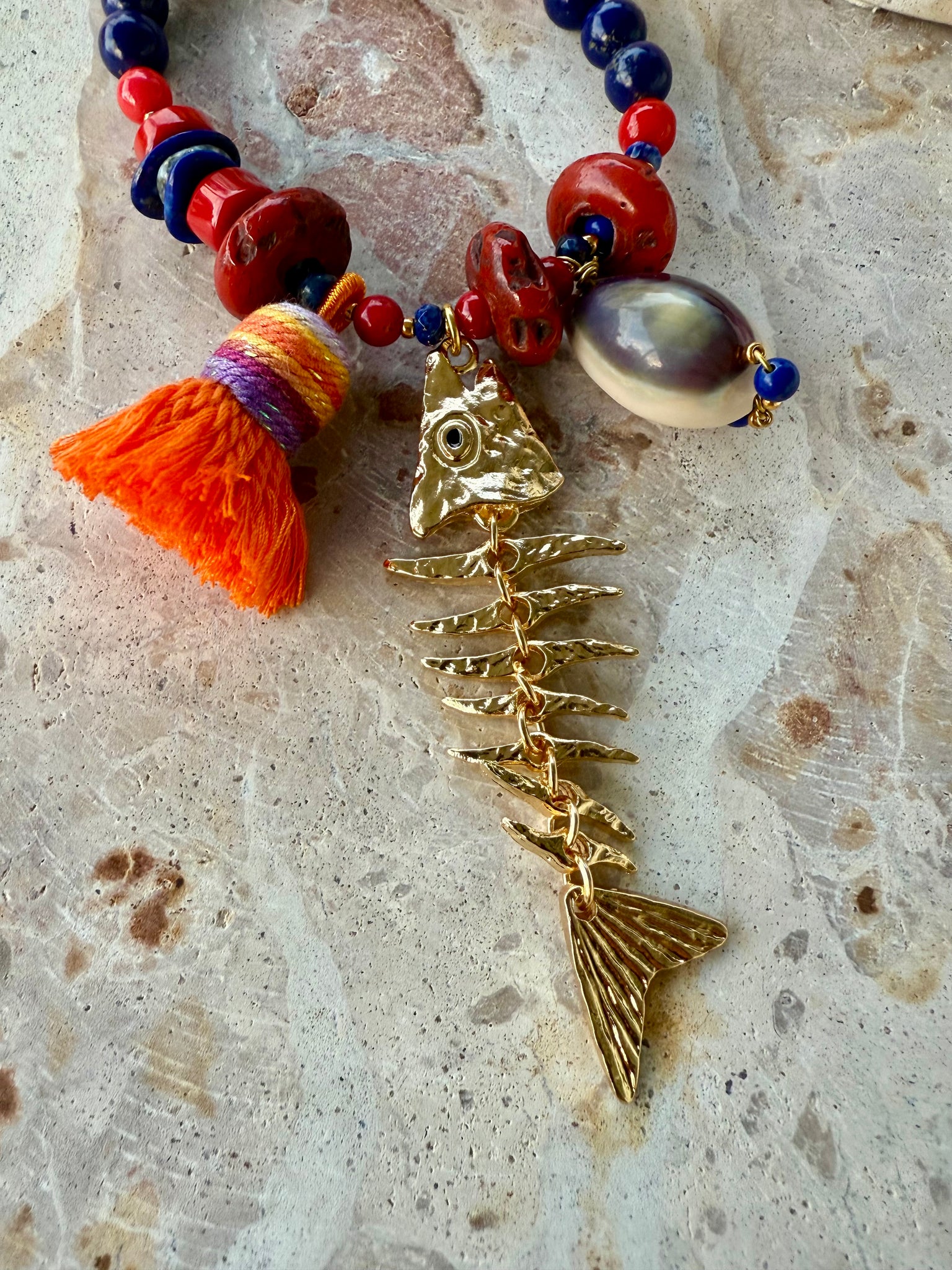 Amalfi Red Shell Necklace