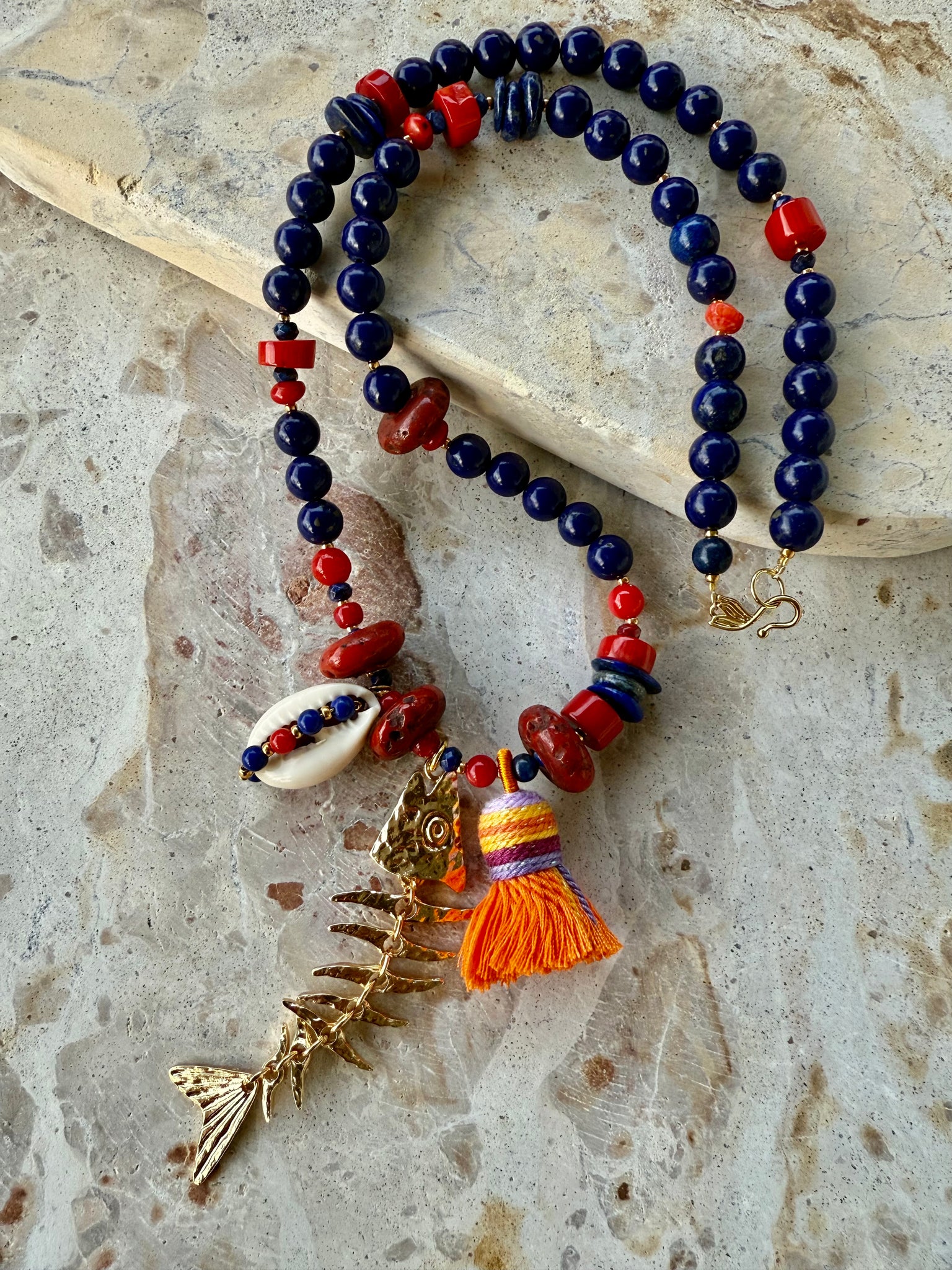 Amalfi Red Shell Necklace