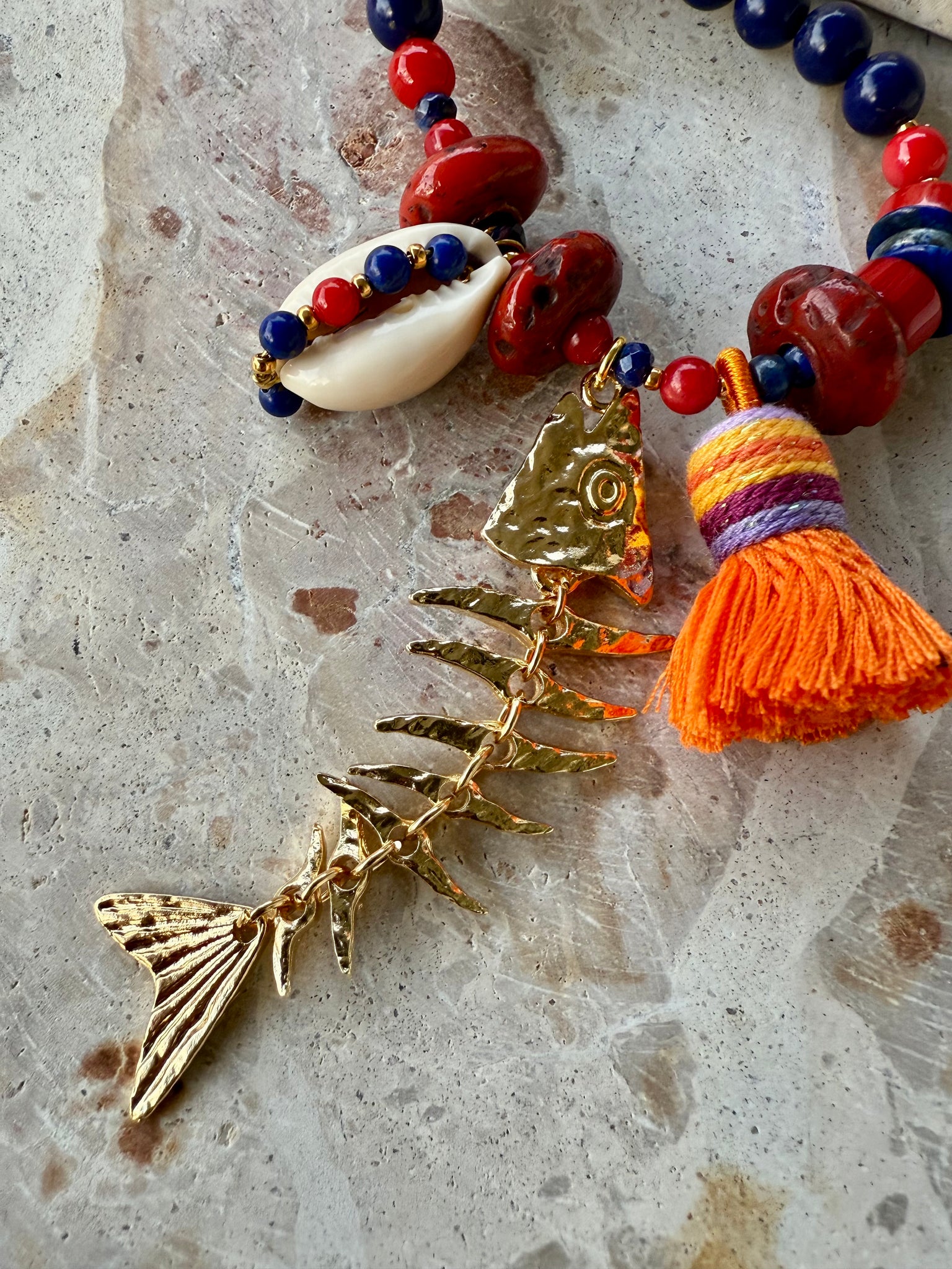 Amalfi Red Shell Necklace