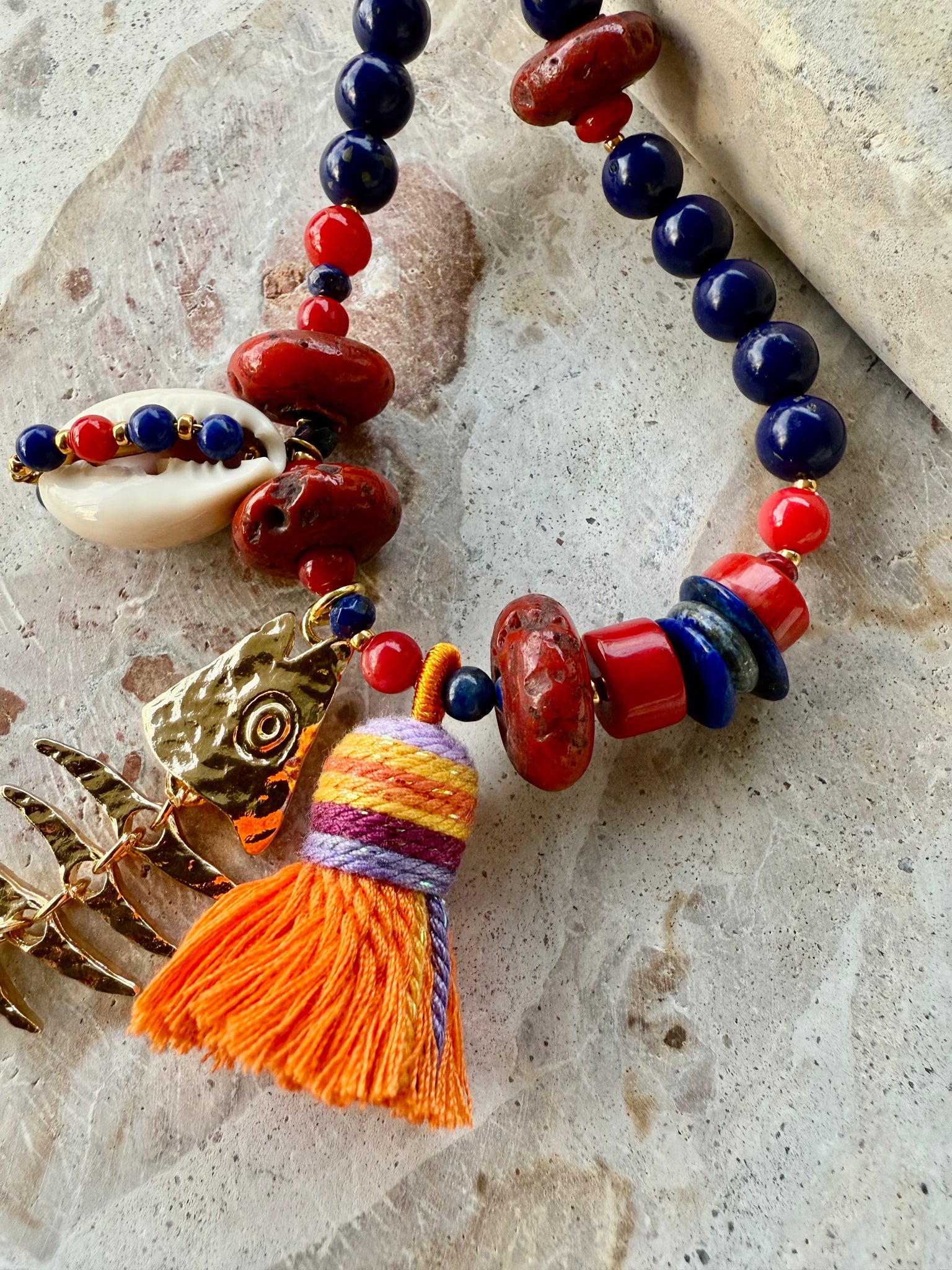 Amalfi Red Shell Necklace
