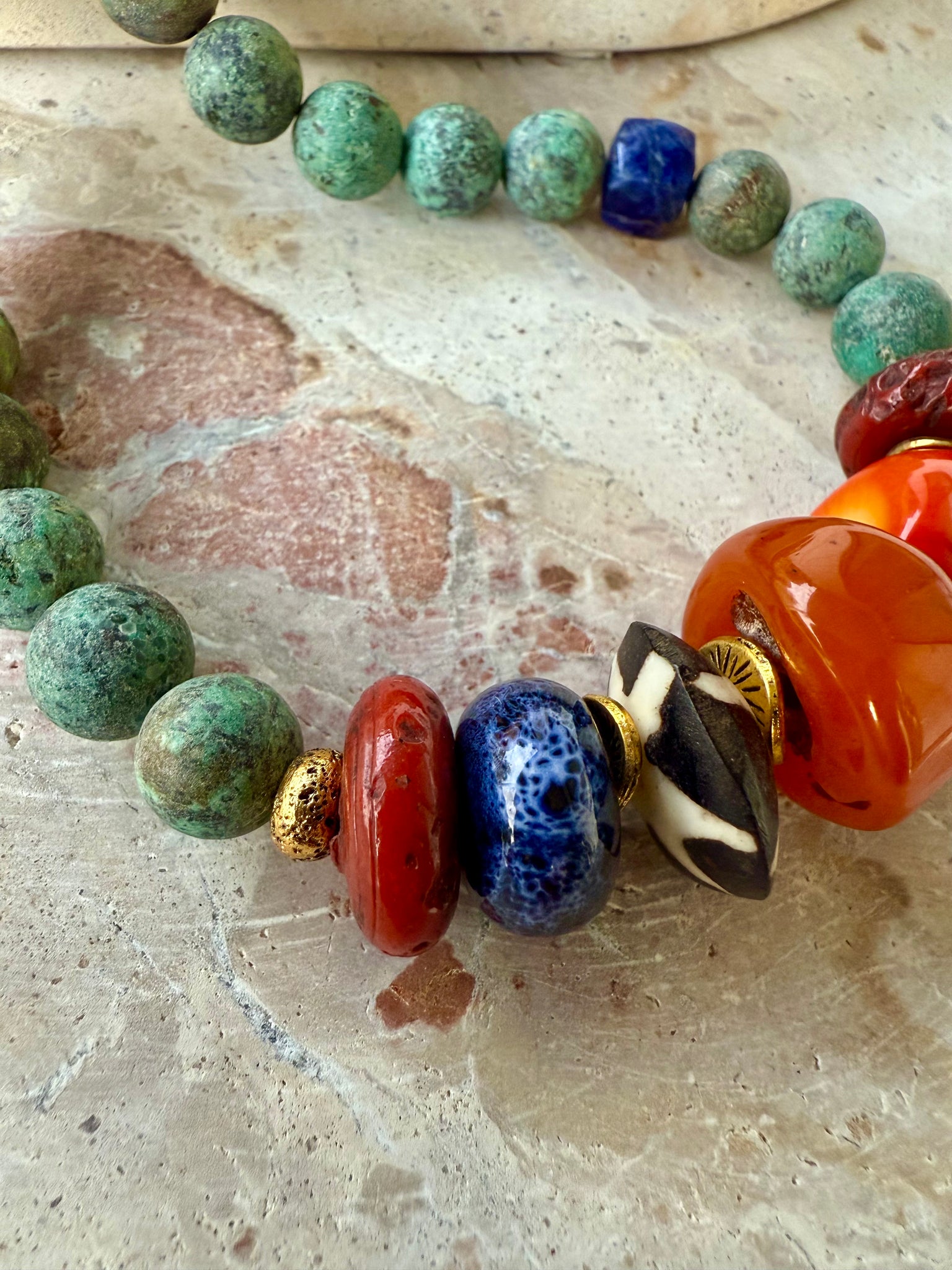 African Turquoise Desert Necklace