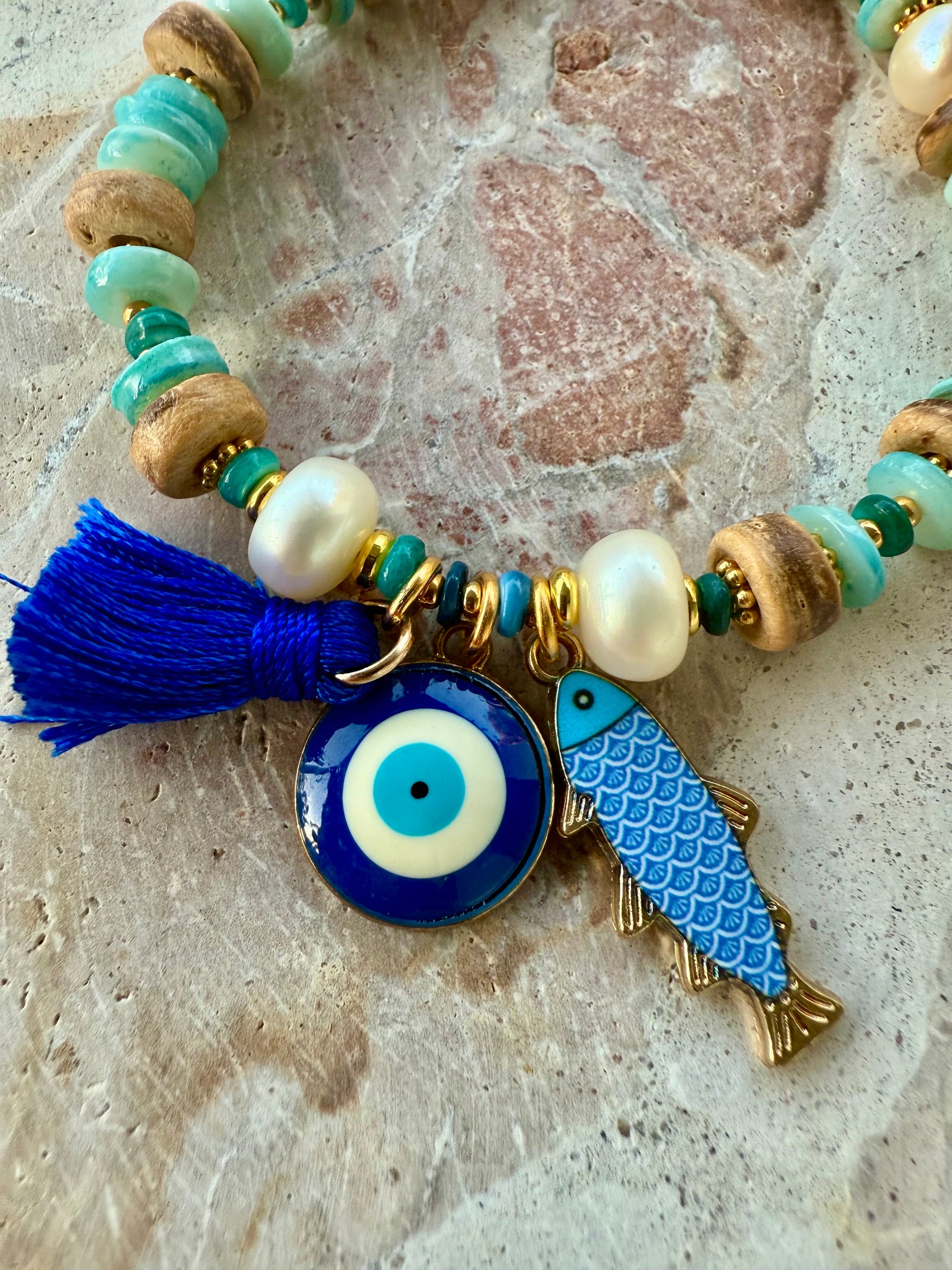 Evil Eye Blue Beachie Bracelet