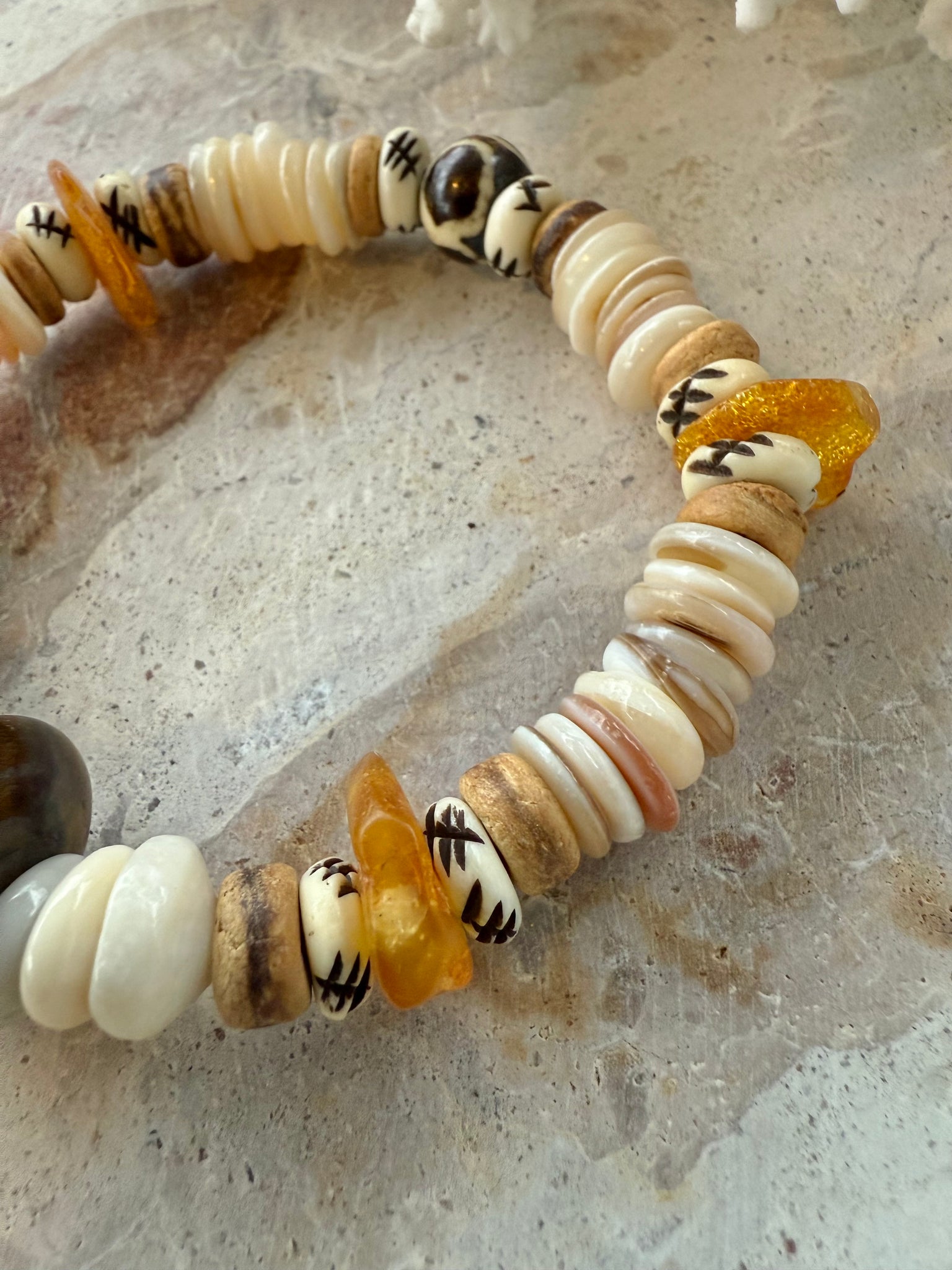 Sunkissed Yellow Shell Bracelet
