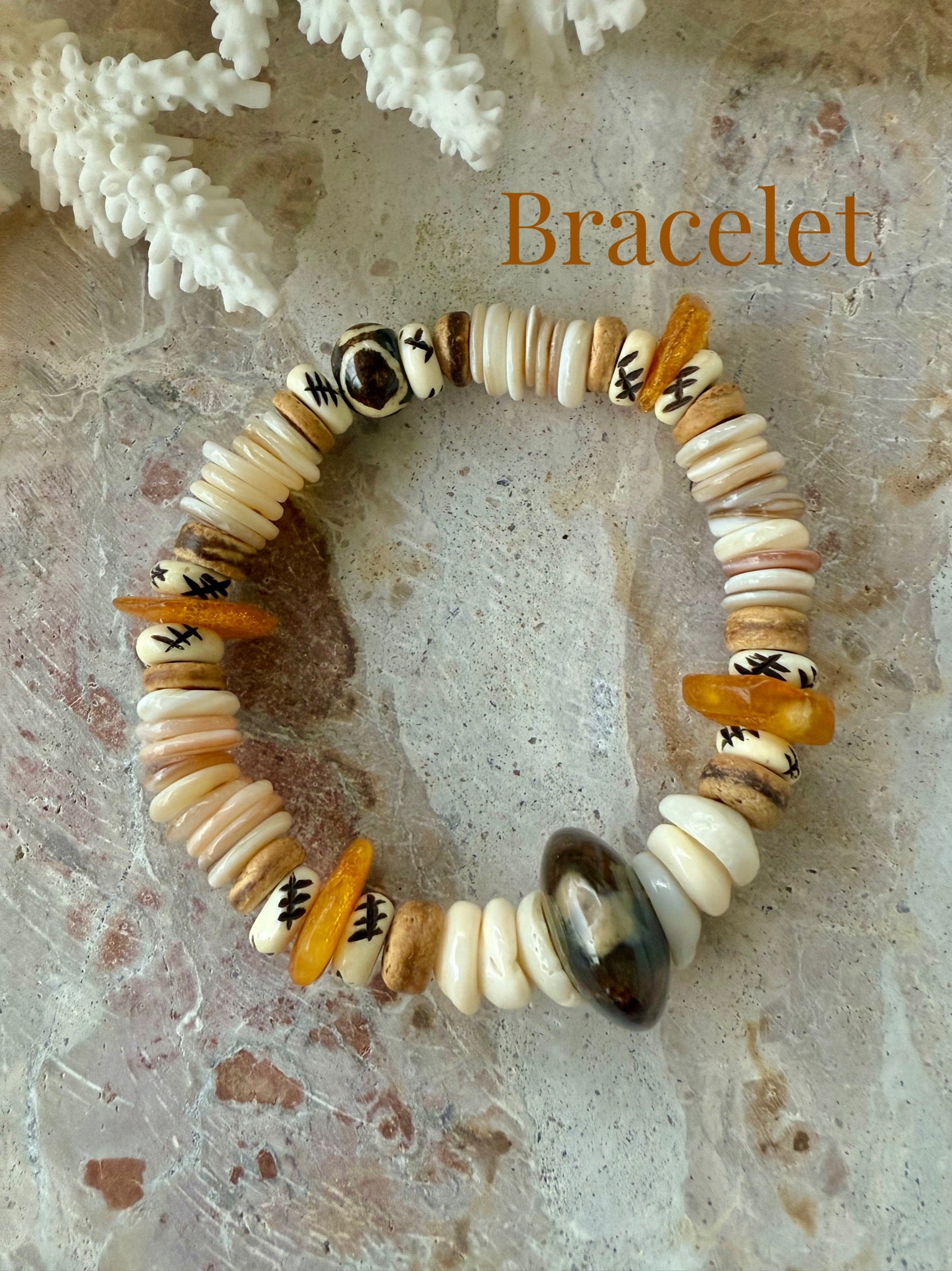 Sunkissed Yellow Shell Bracelet