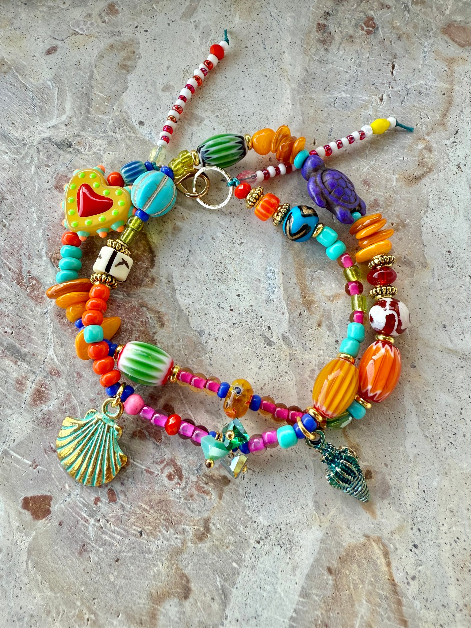 Beach Boho Heart Bracelet