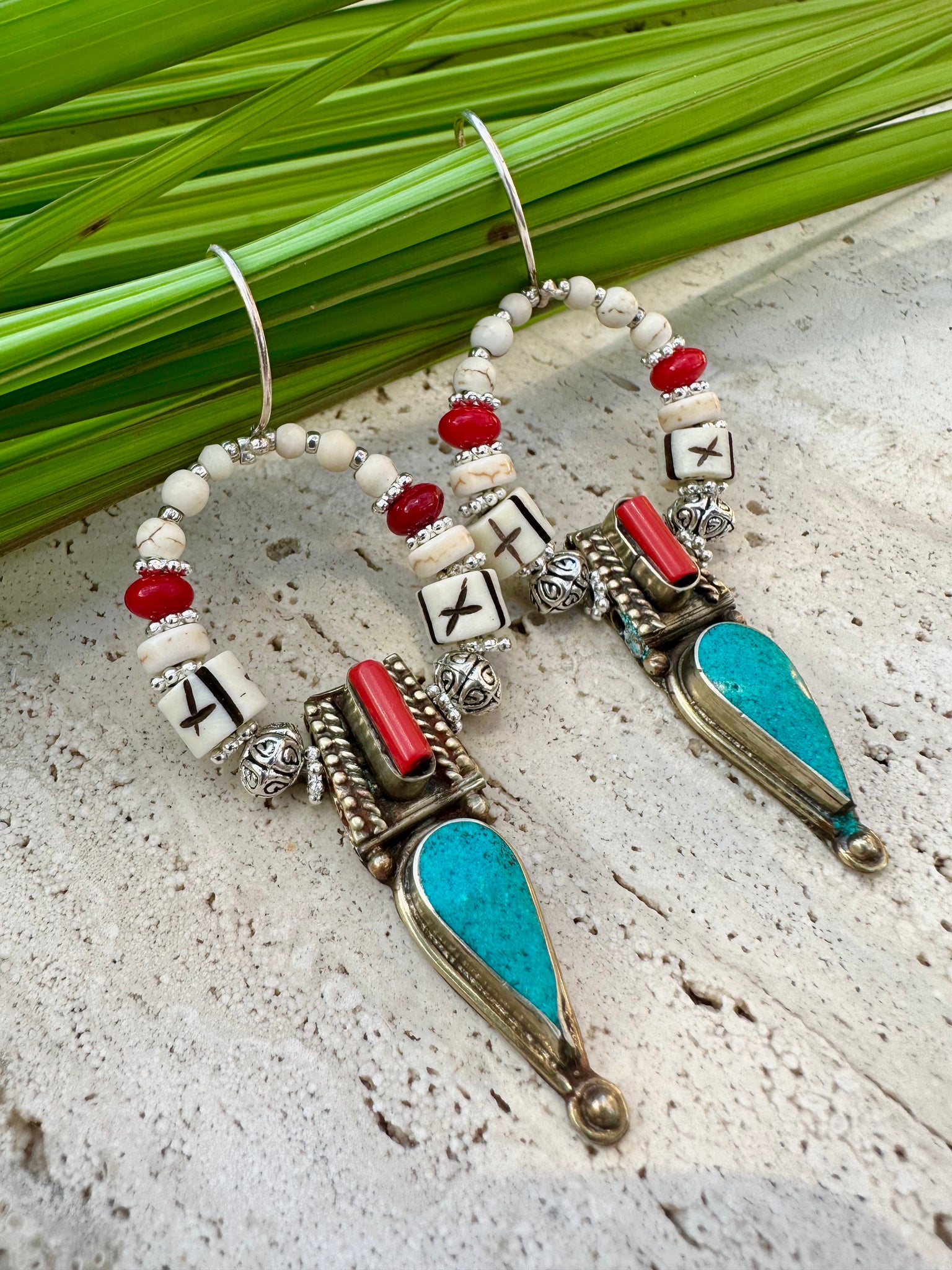 Turquoise Stone Earrings