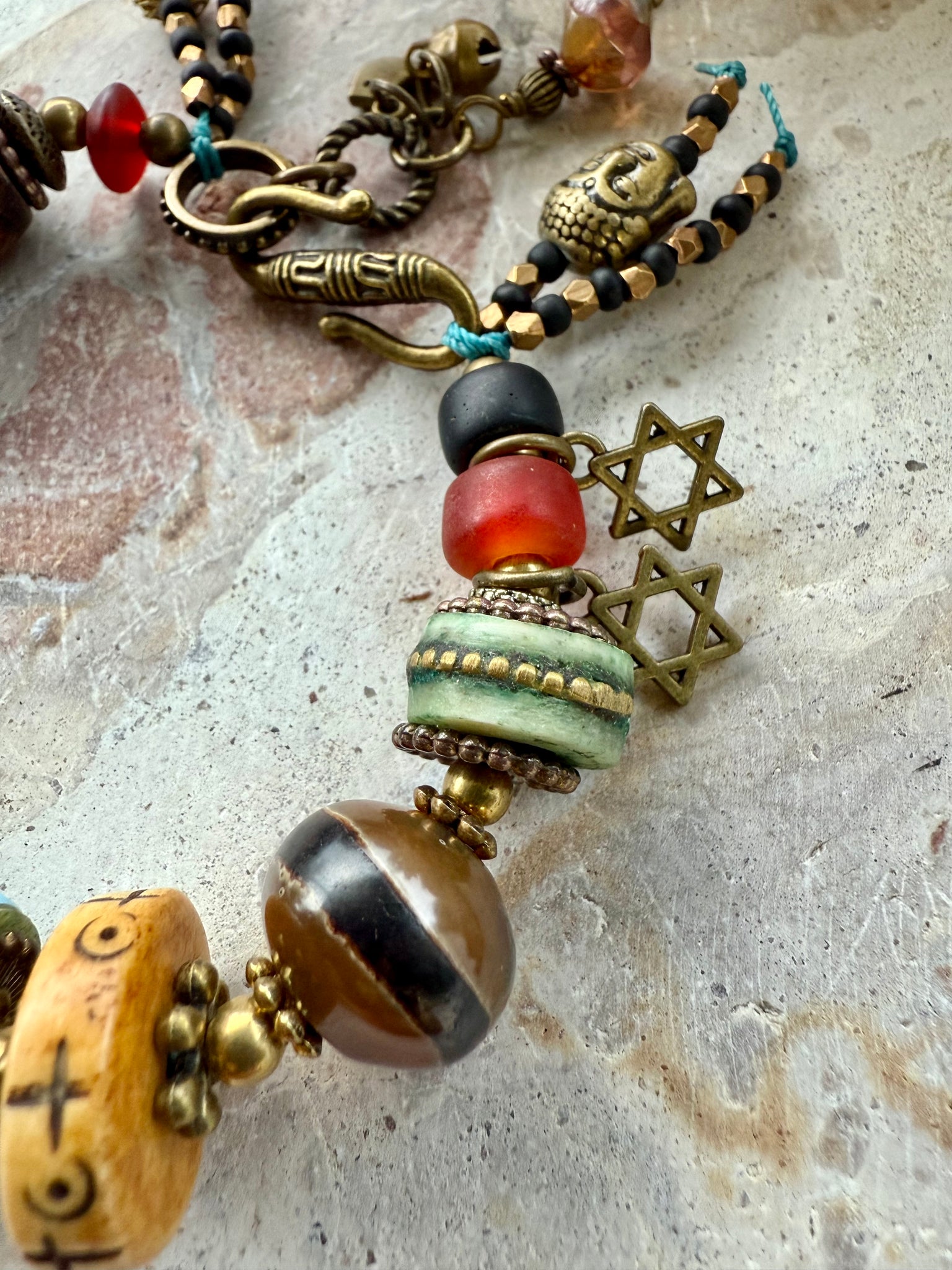 Brass Tibetan Stone BraceletBracelet
