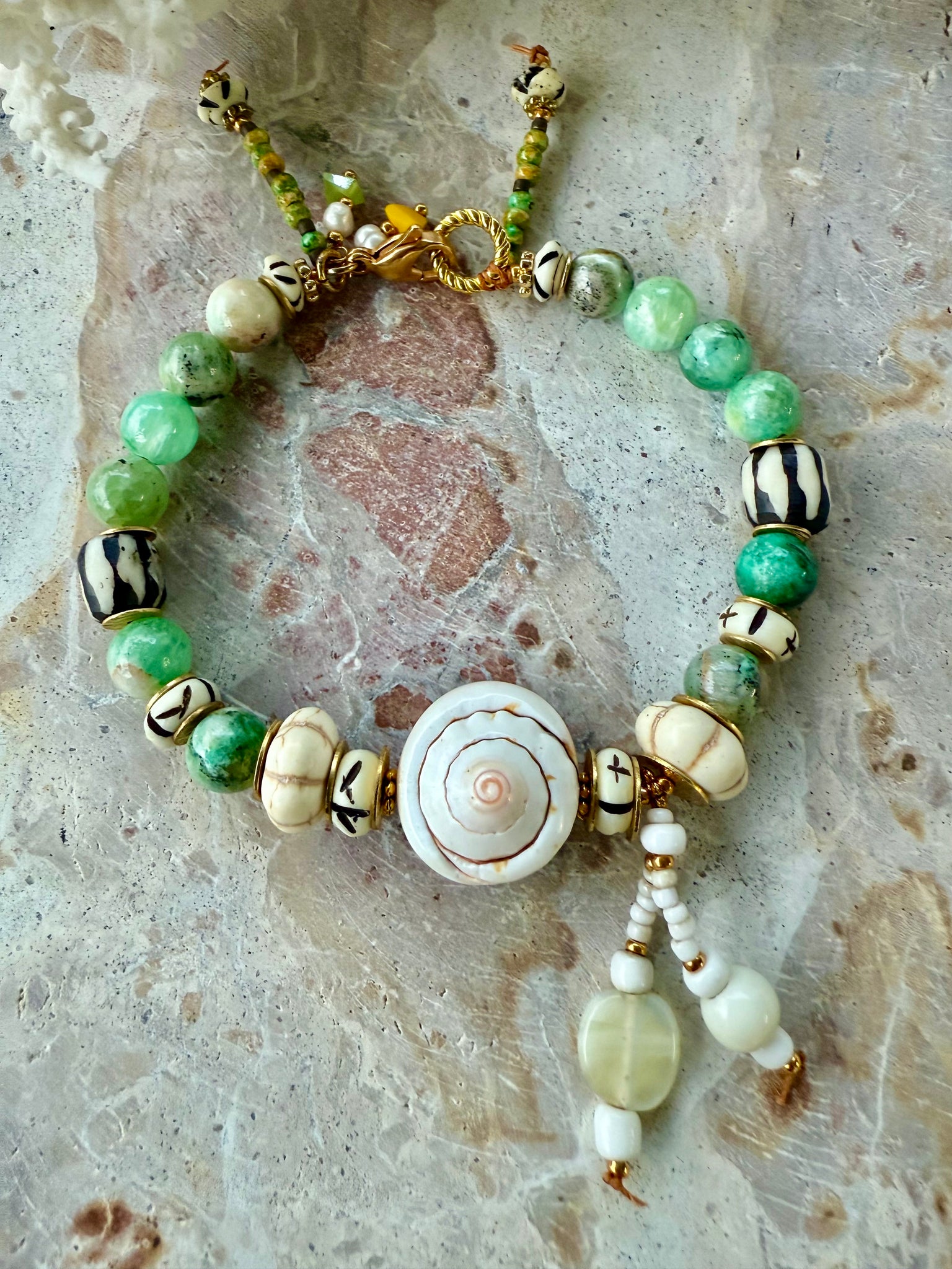 Islander Green Shell Bracelet