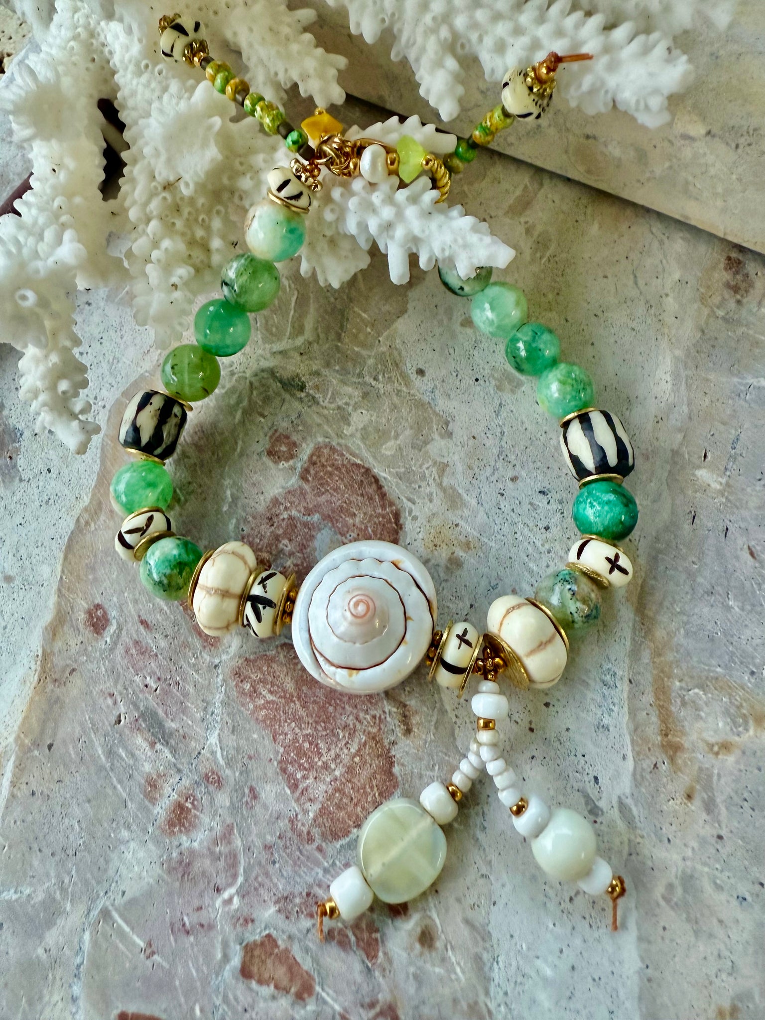 Islander Green Shell Bracelet