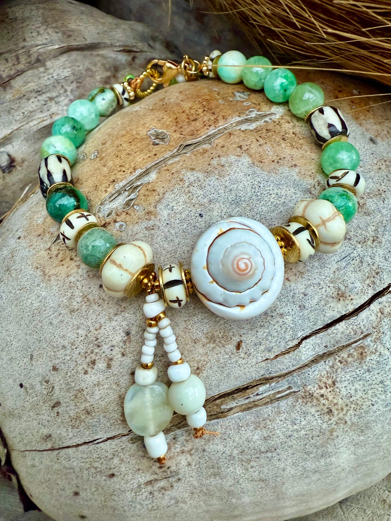 Islander Green Shell Bracelet
