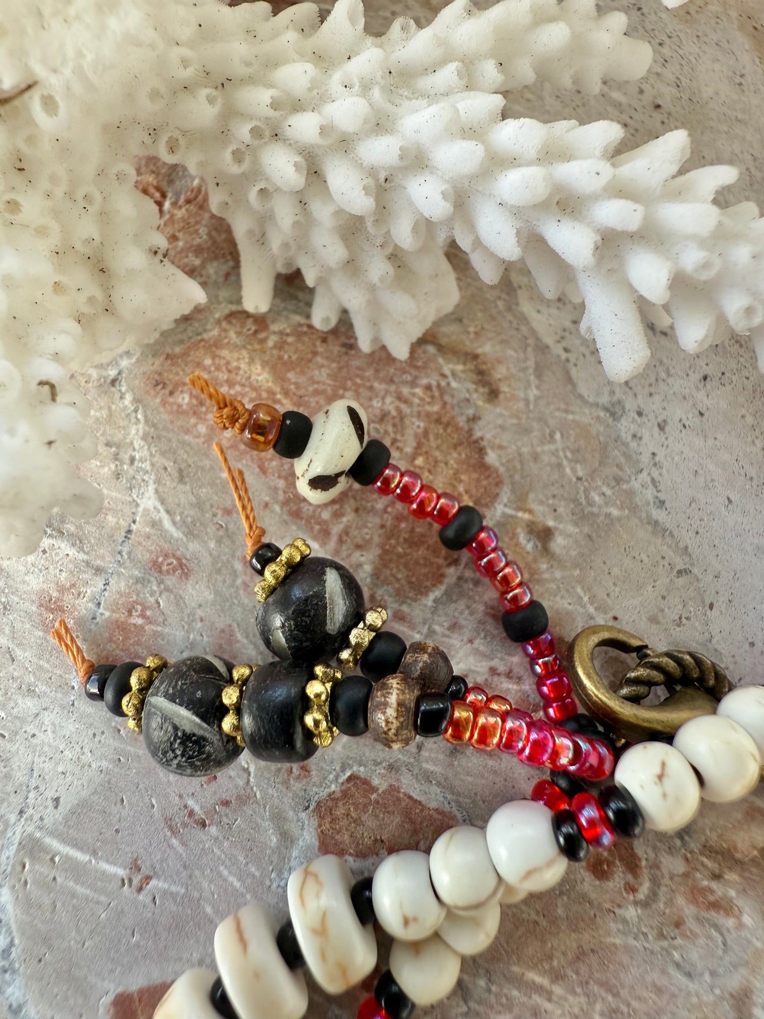 Sunset Turtle Shell Wrap Bracelet