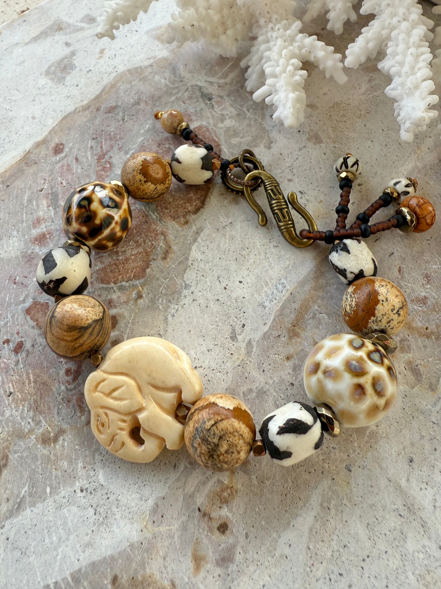 African Tribal Elephant Bracelet