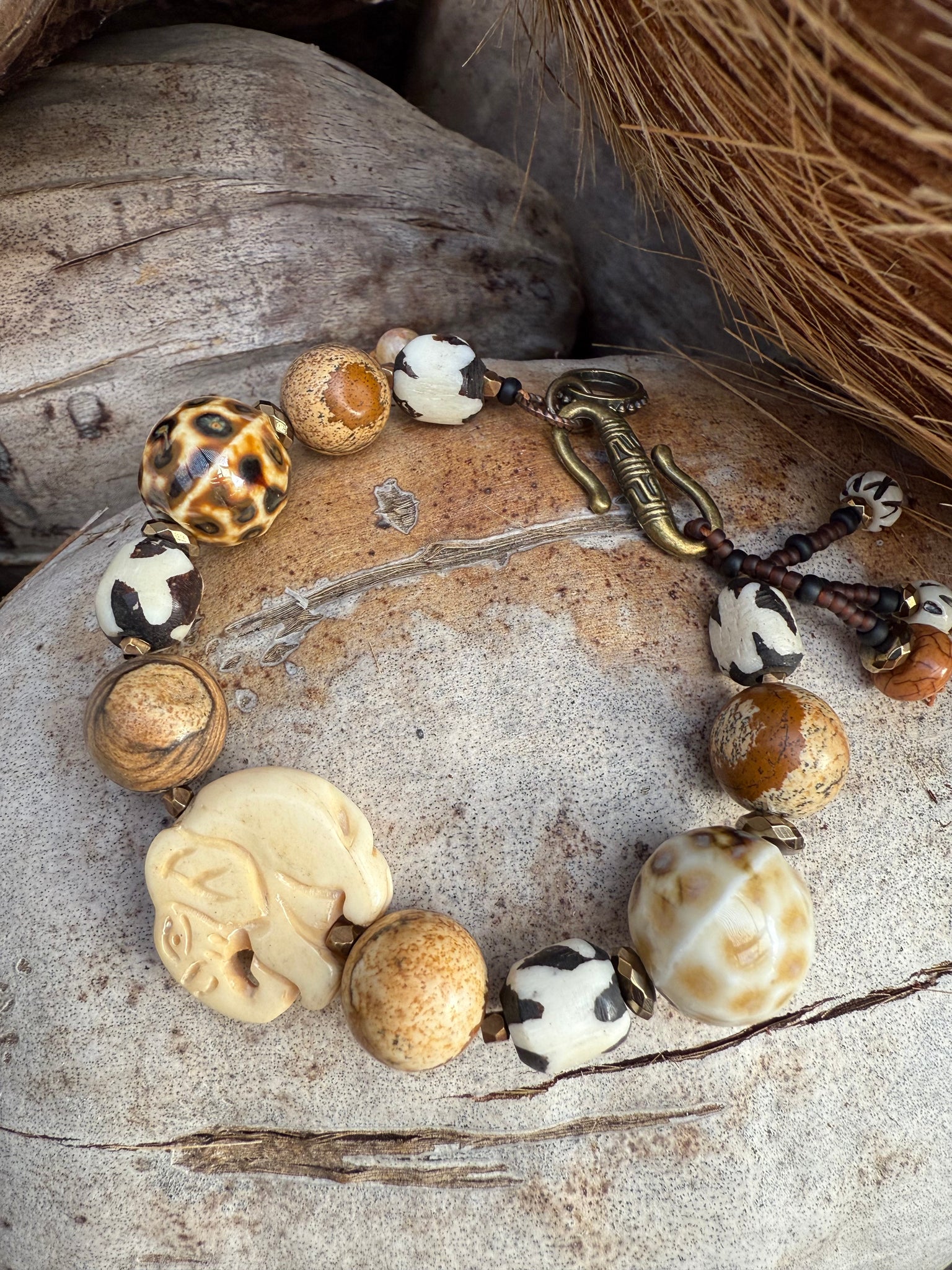 African Tribal Elephant Bracelet