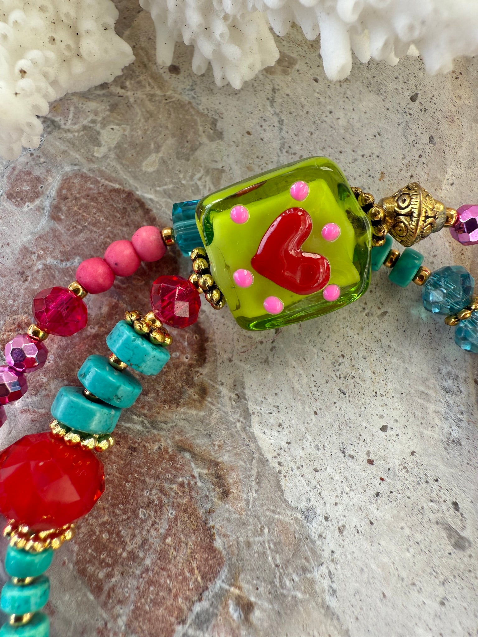 Crystal Heart Party Bracelet