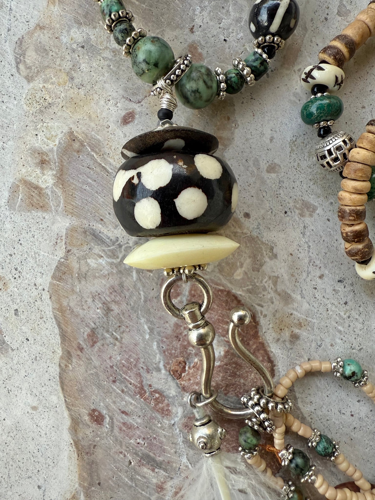 Bohemian Beaded Shell Necklace