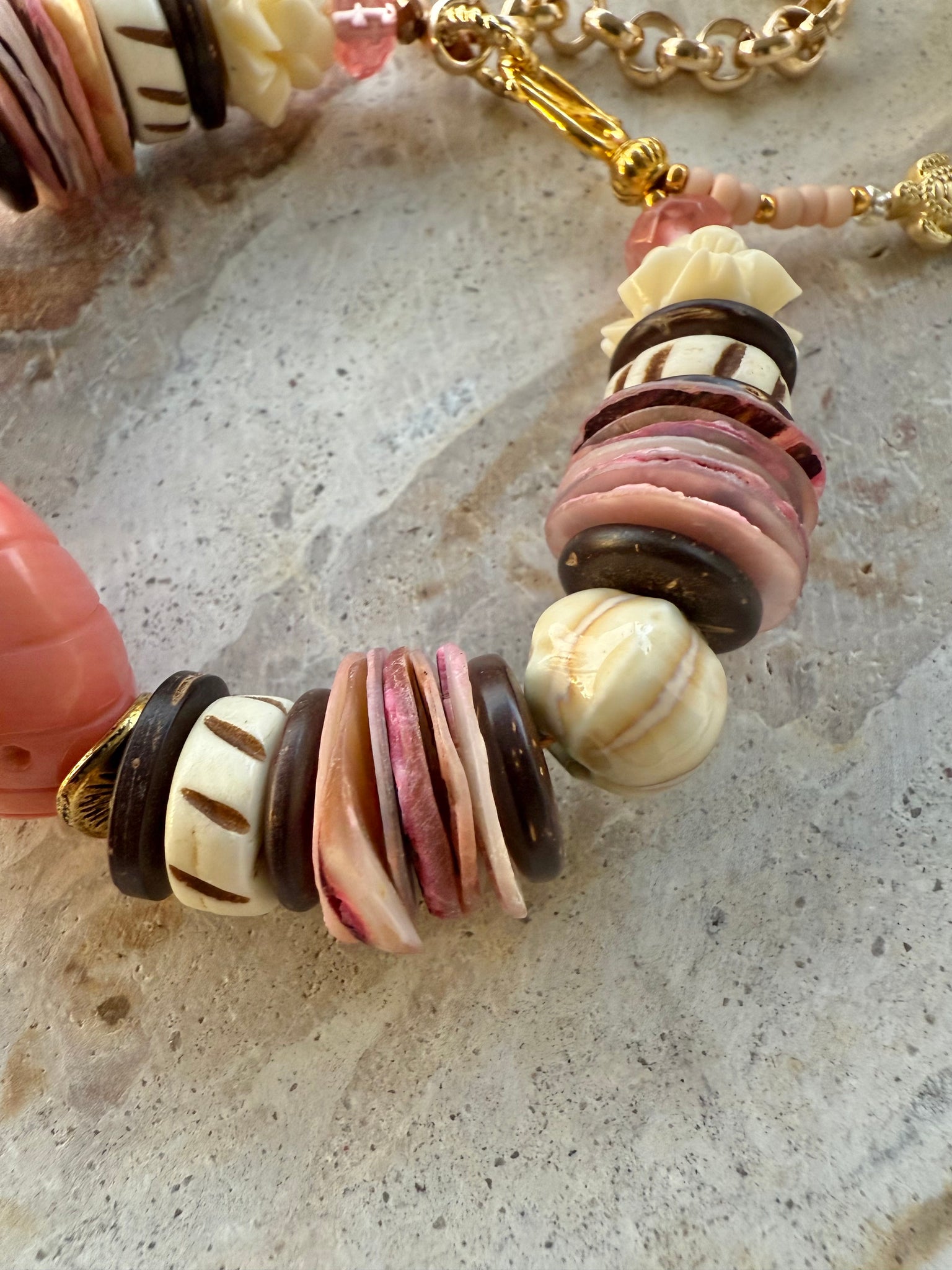 Pink Shell Stone Bracelet