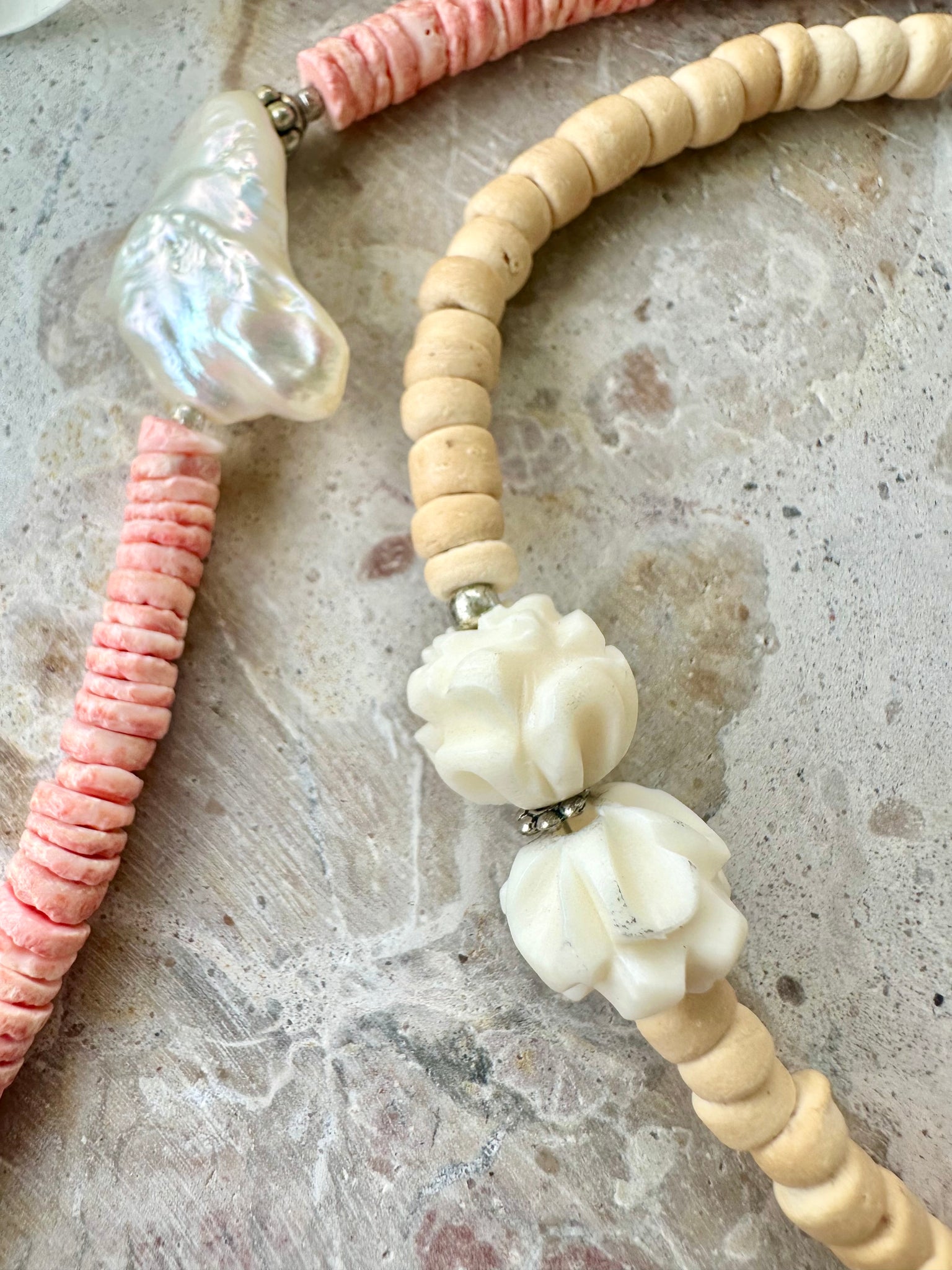 Puka Shell Beaded Necklace