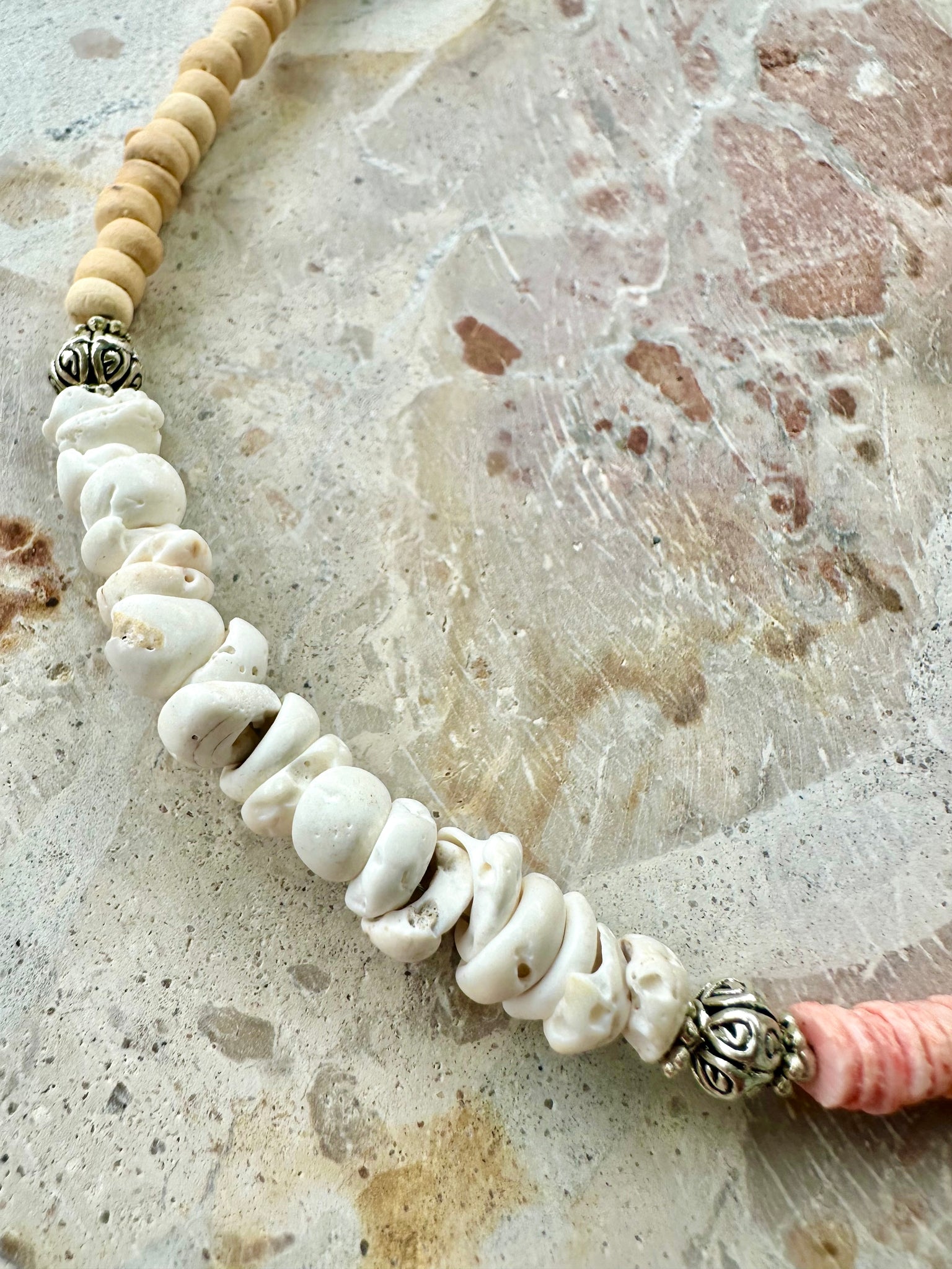 Puka Shell Beaded Necklace