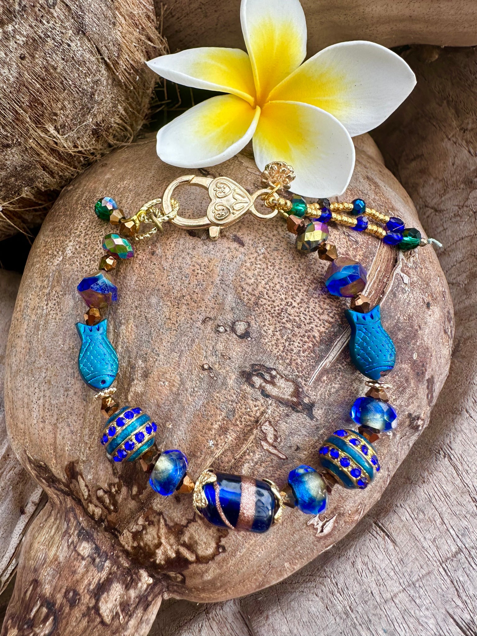 Boho Crystal Blue Bracelet