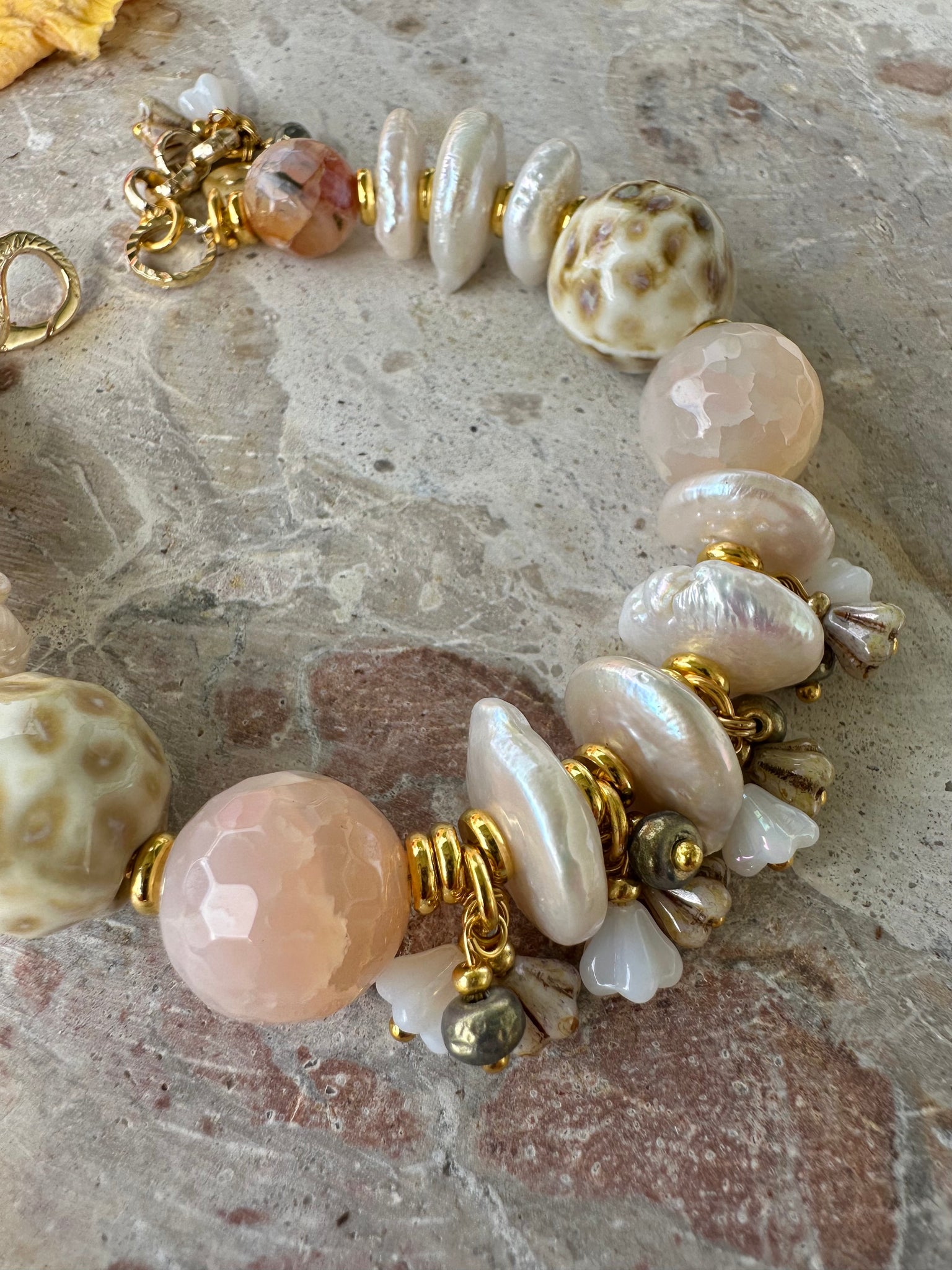 Sunshine Moon Pearl Bracelet