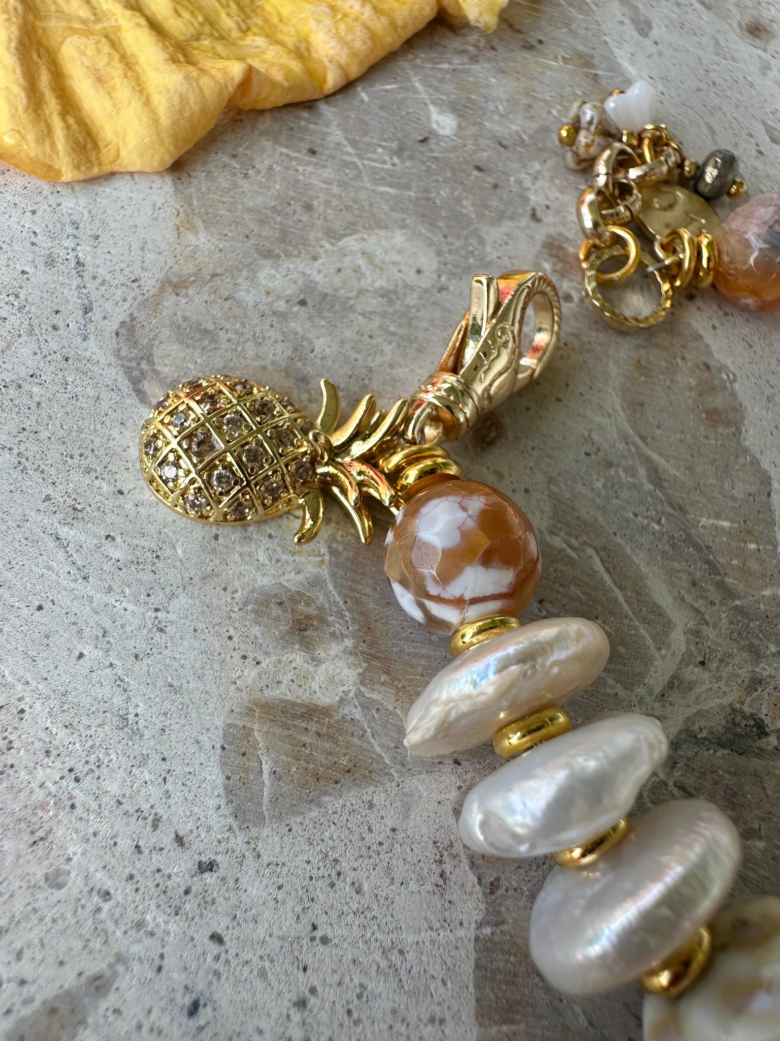 Sunshine Moon Pearl Bracelet