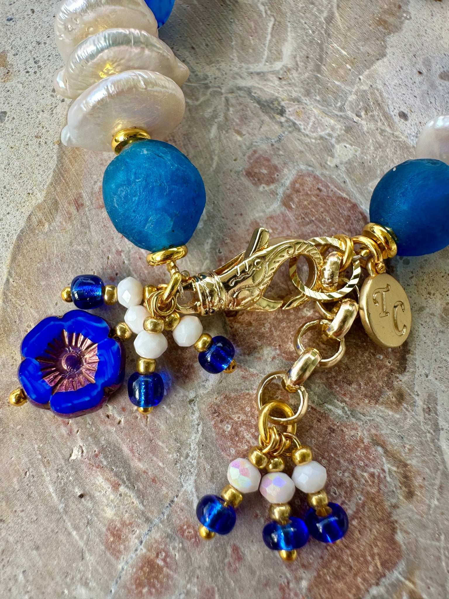 Amalfi Pearl Glass Bracelet