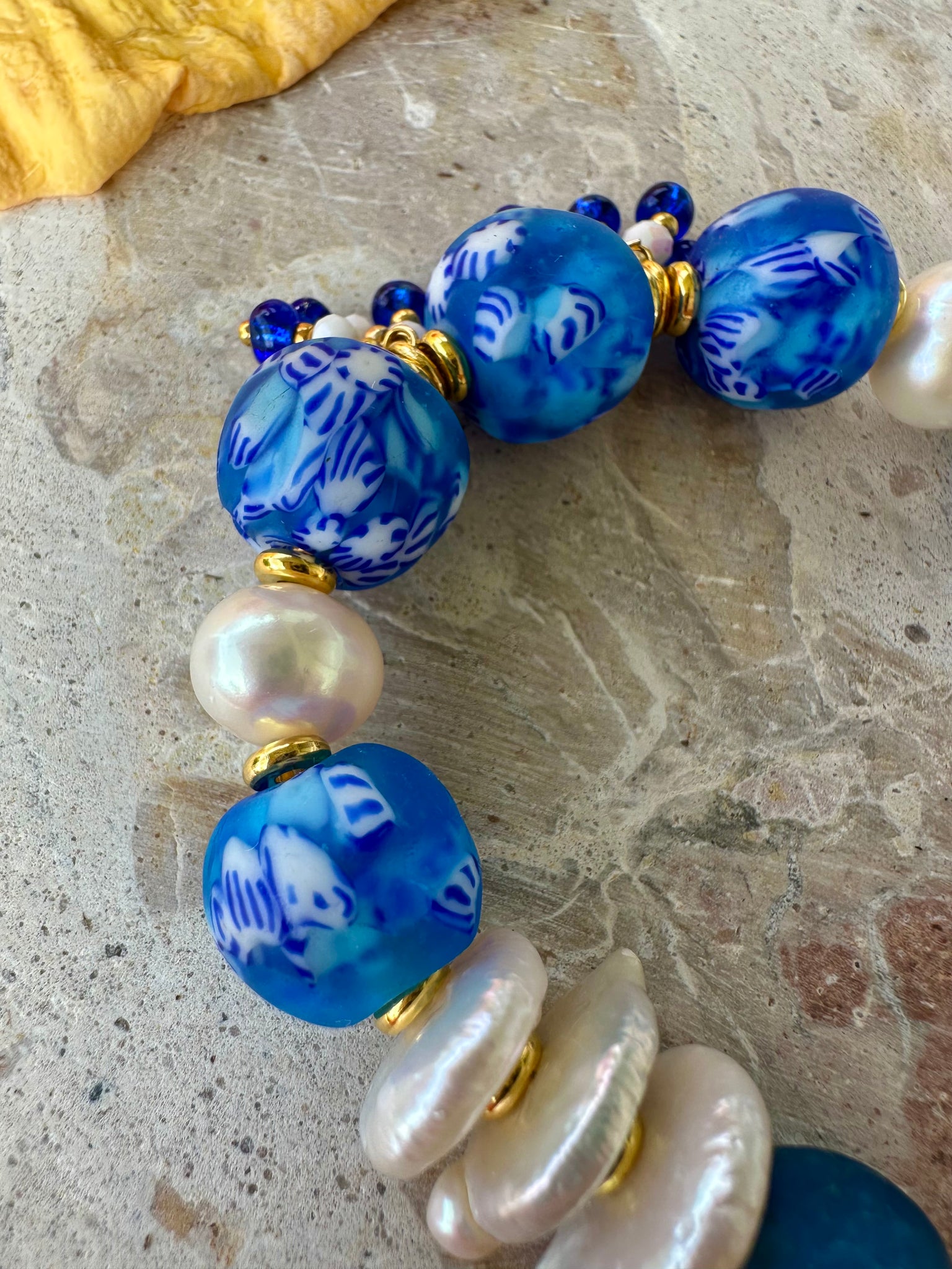 Amalfi Pearl Glass Bracelet