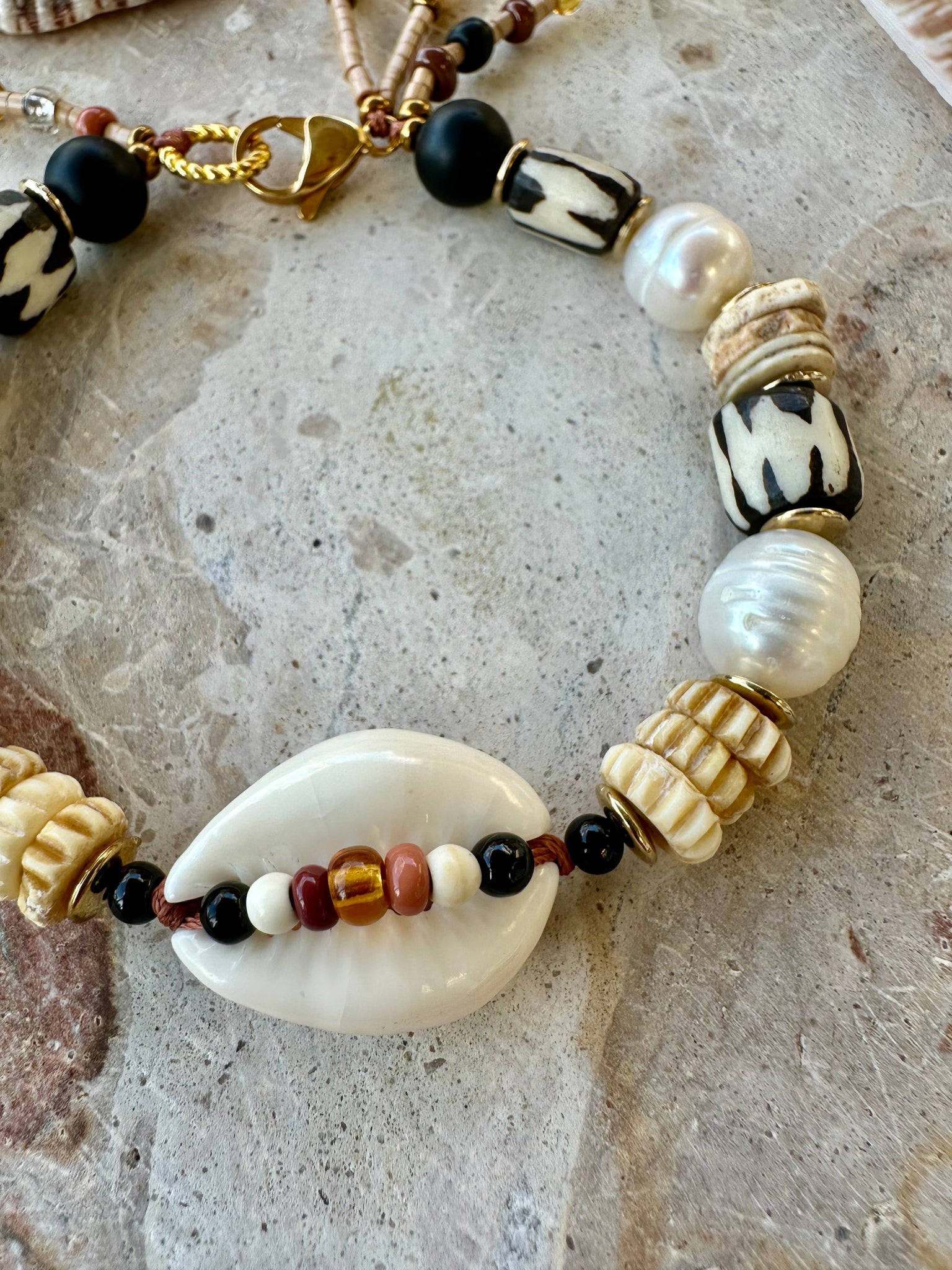 Tribal Coastal Pearl Bracelet