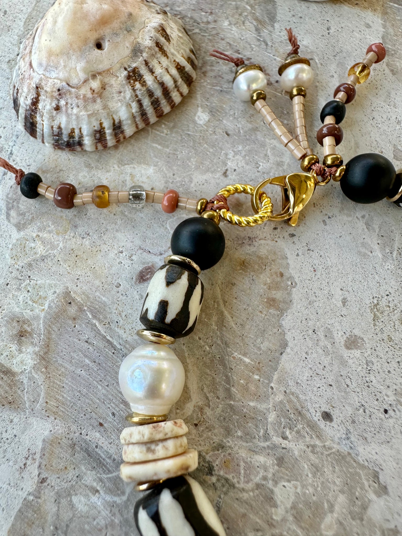 Tribal Coastal Pearl Bracelet