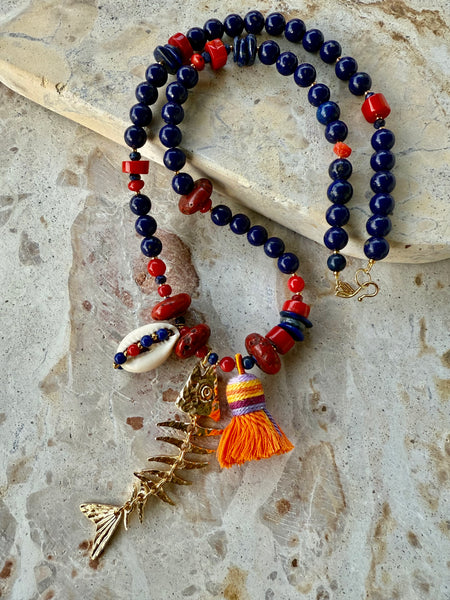Amalfi Red Shell Necklace
