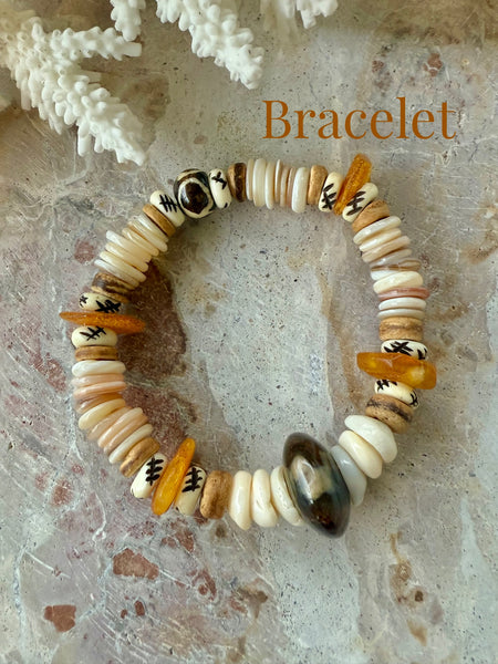 Sunkissed Yellow Shell Bracelet